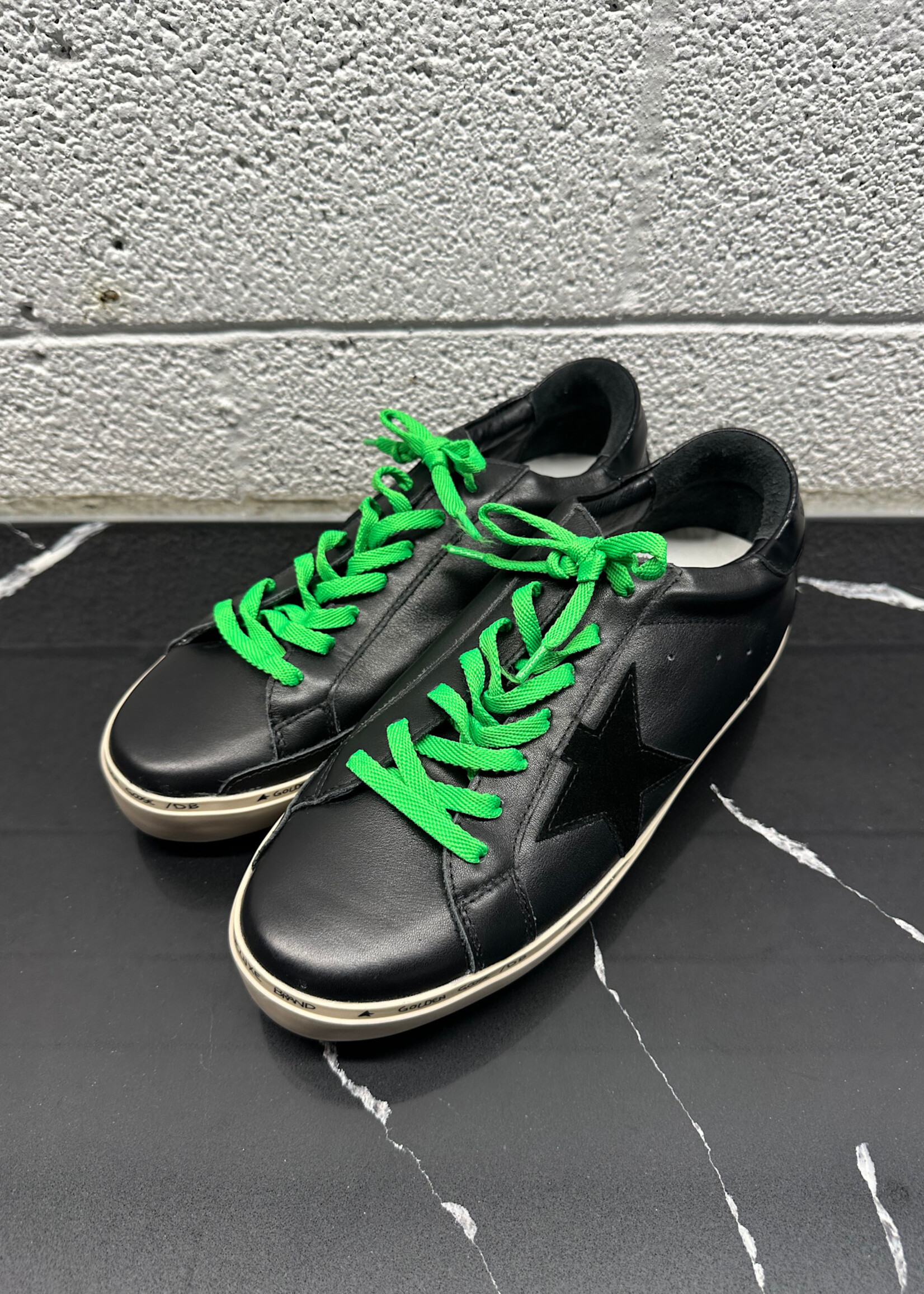 Golden Goose Hi Star Black/Green 45/12