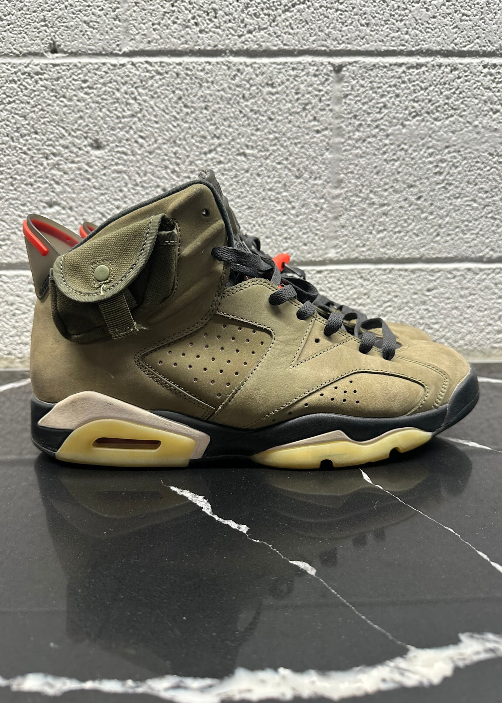 Travis Scott x Jordan 6 Military Green Masc 10  AS IS
