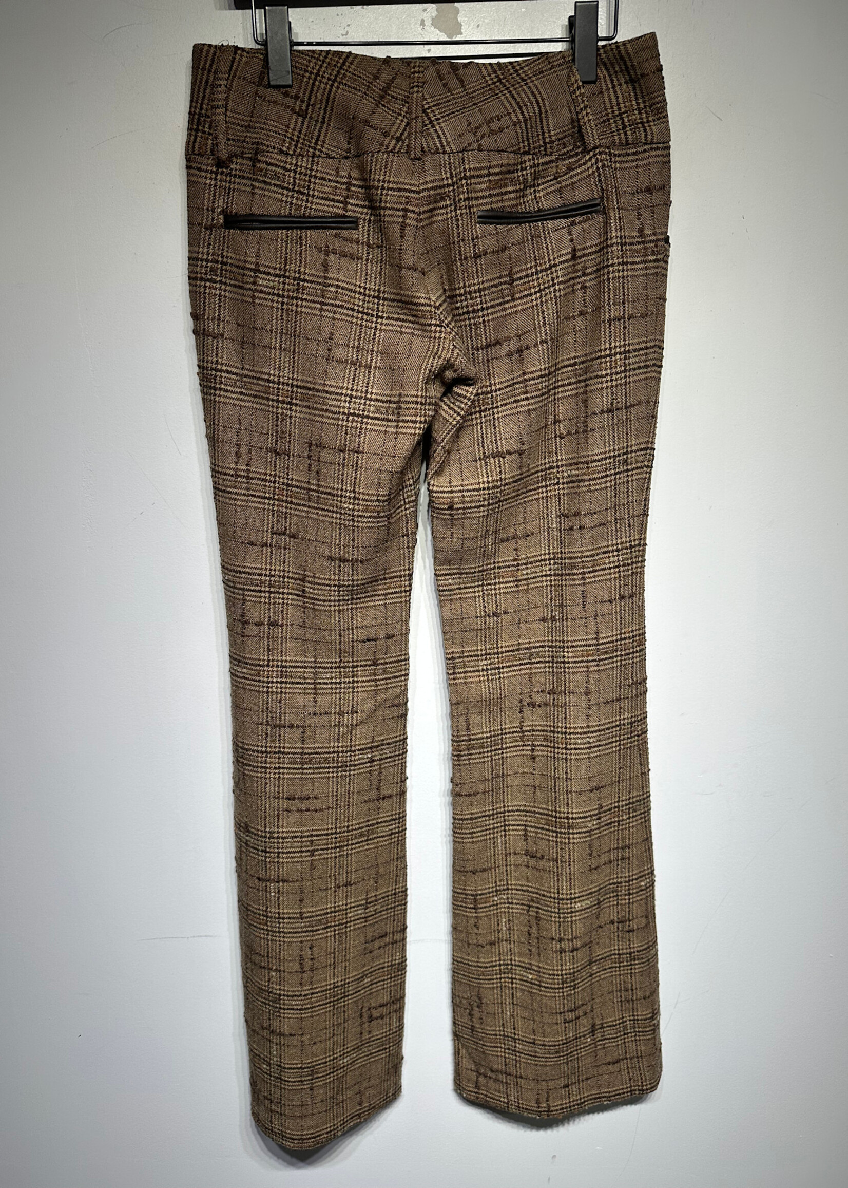 Alice + Olivia Brown Tweed Pants Fem 30