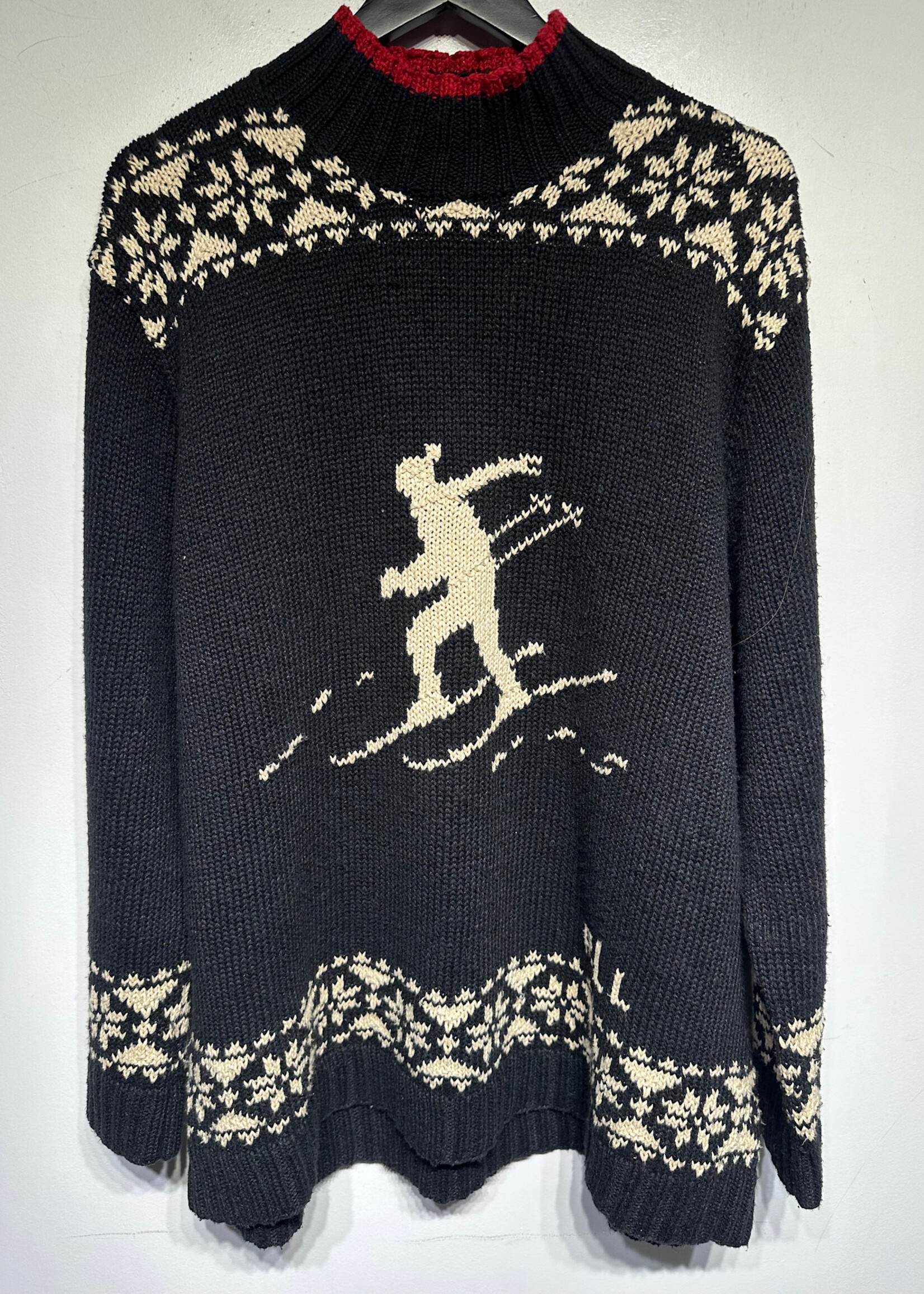 Lauren Ralph Lauren Hand Knit Ski Sweatshirt XL