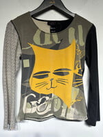 Custo Barcelona Cat Print LS S