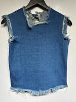 Marques Almeida Denim Button Top S