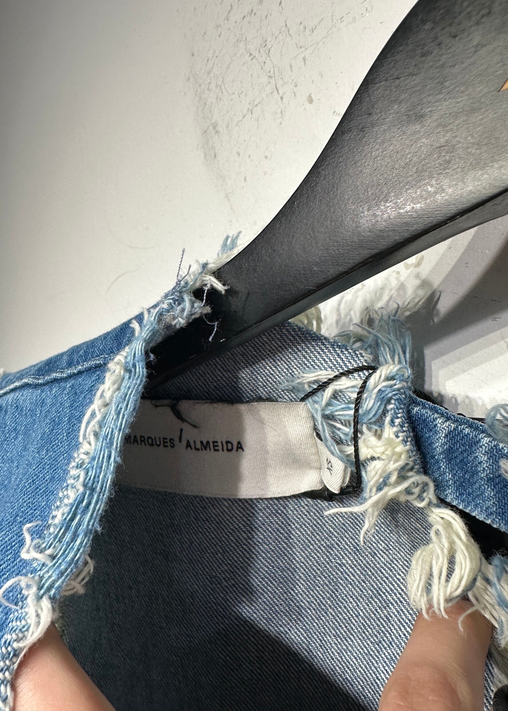 Marques Almeida Denim Button Top S
