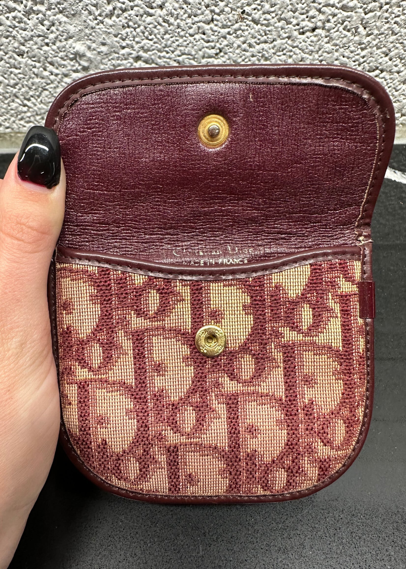 Dior Vintage Monogram Snap Pouch