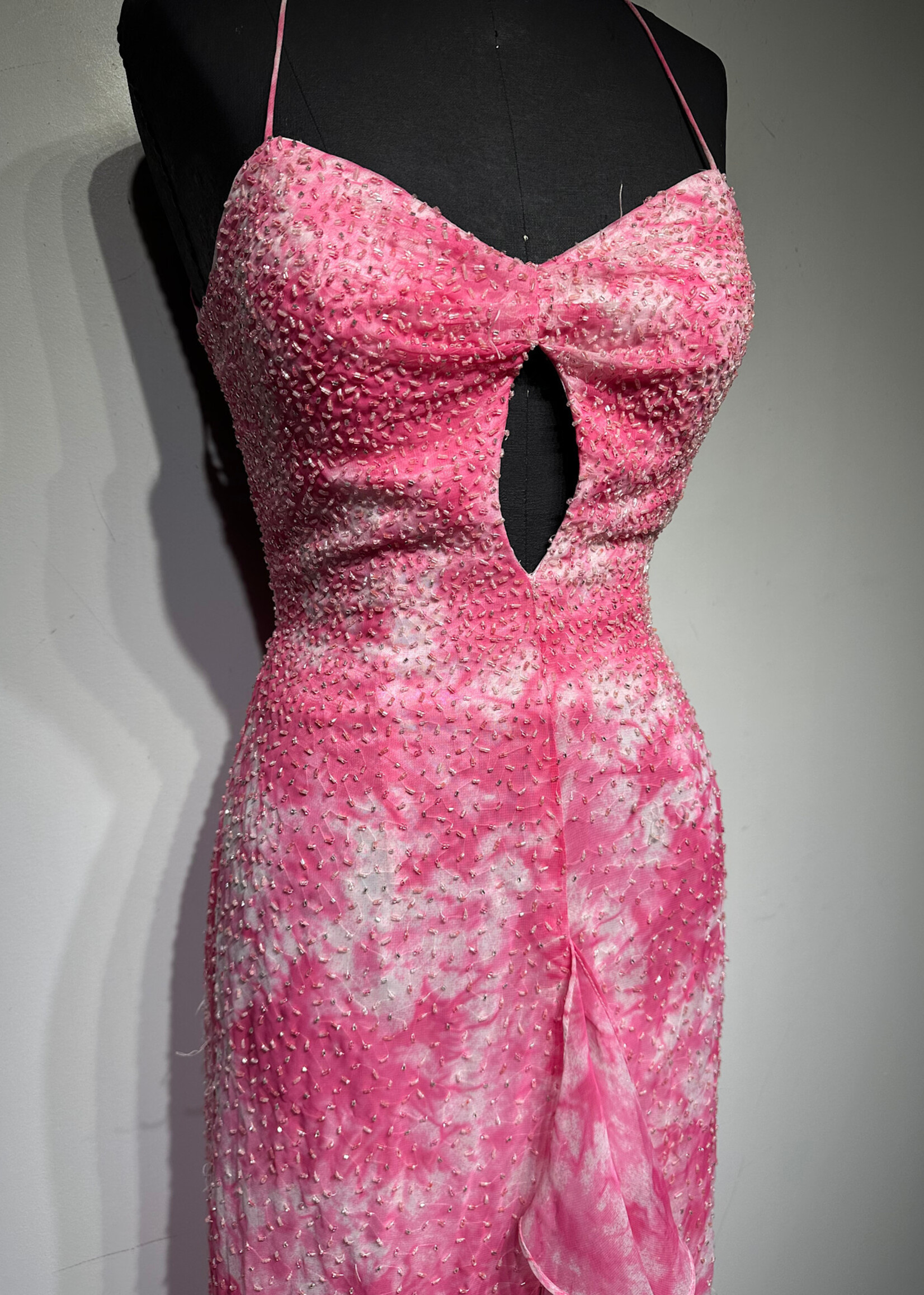 NWT Night Moves Pink Embellished Dress S As Is