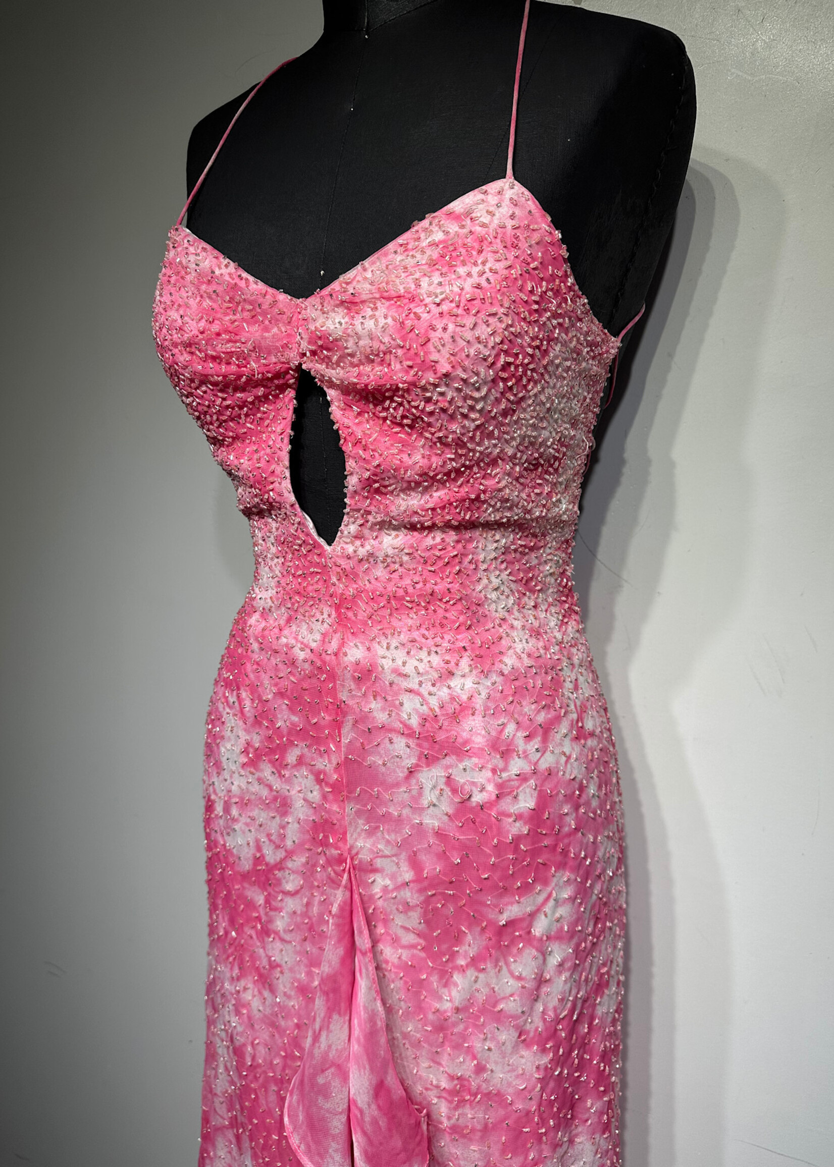 NWT Night Moves Pink Embellished Dress S As Is