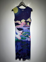 Find Me Now Purple Angel Mesh Tank Dress M Fem