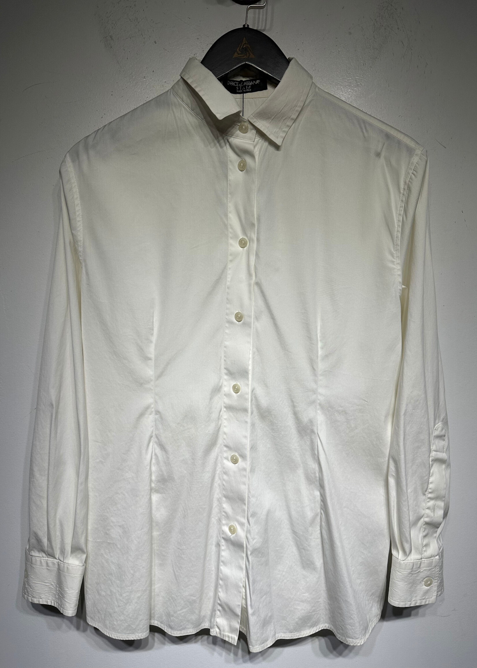 Dolce and Gabbana Staff White Button Up Fem S