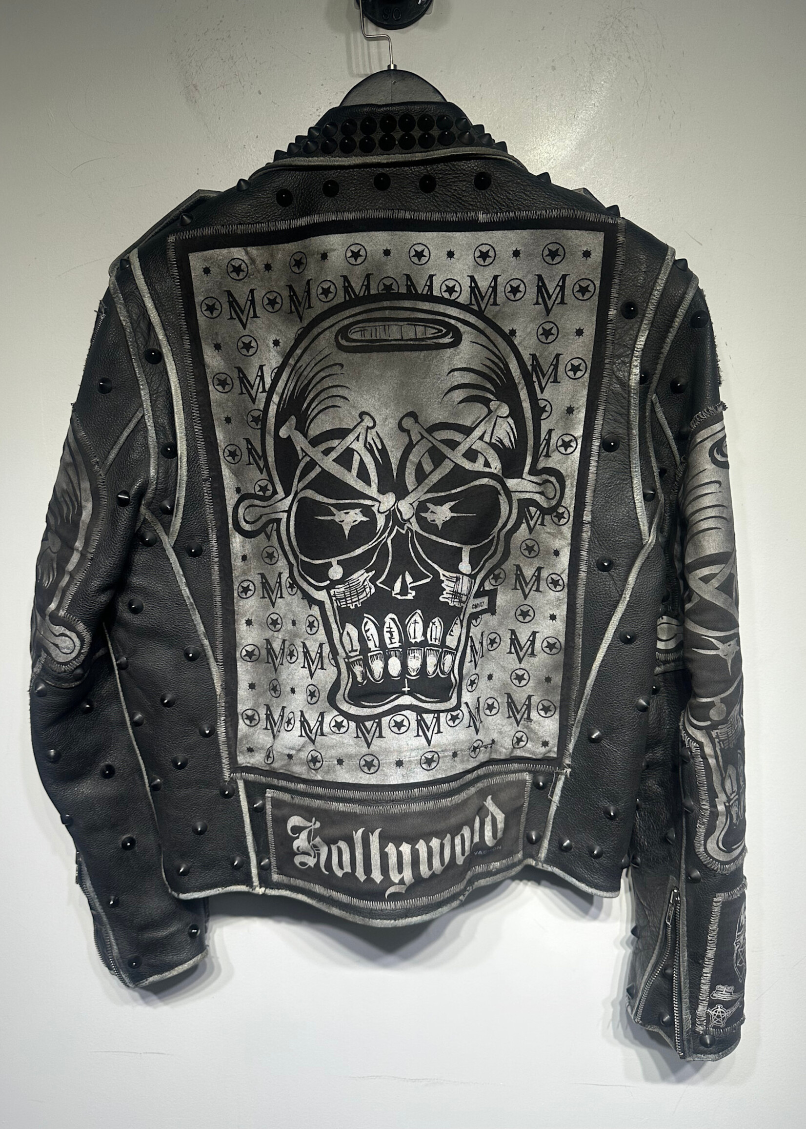 Marc V. Black Biker Jacket Masc M Retail: $2500