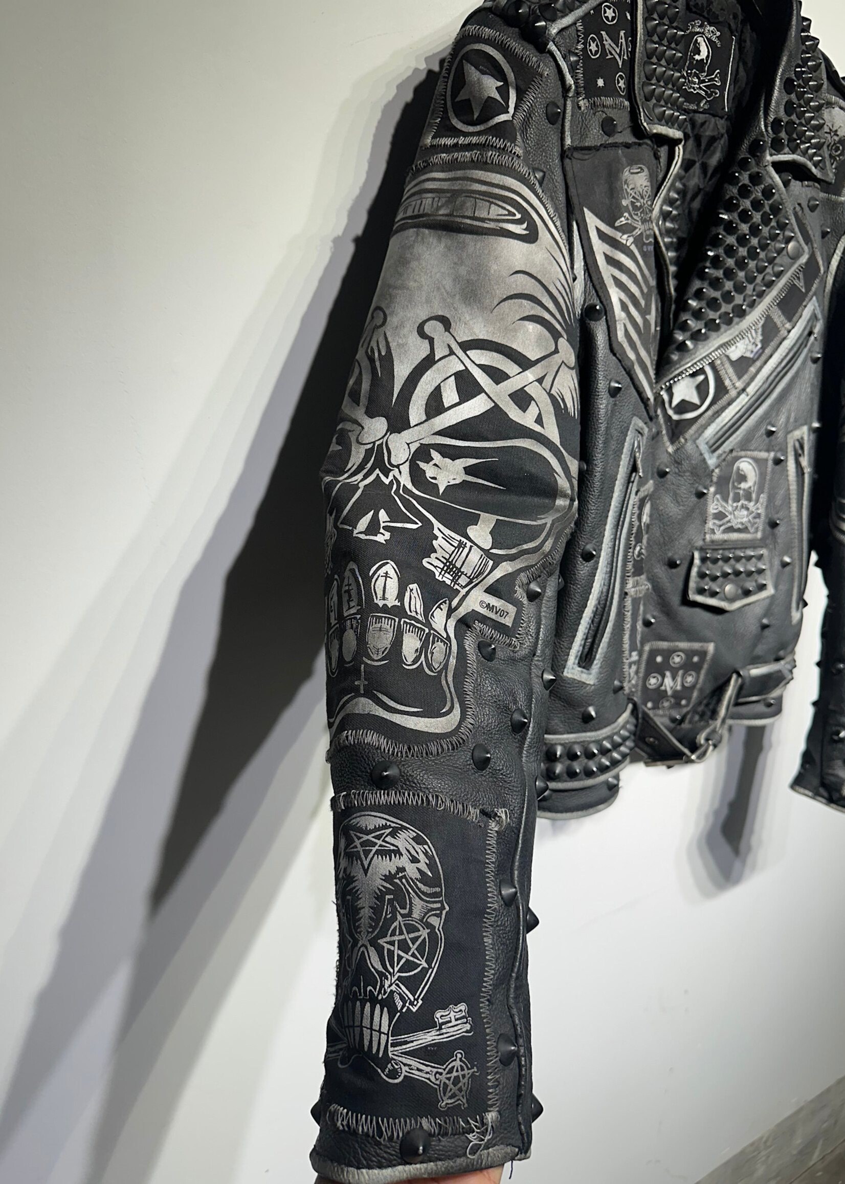 Marc V. Black Biker Jacket Masc M Retail: $2500