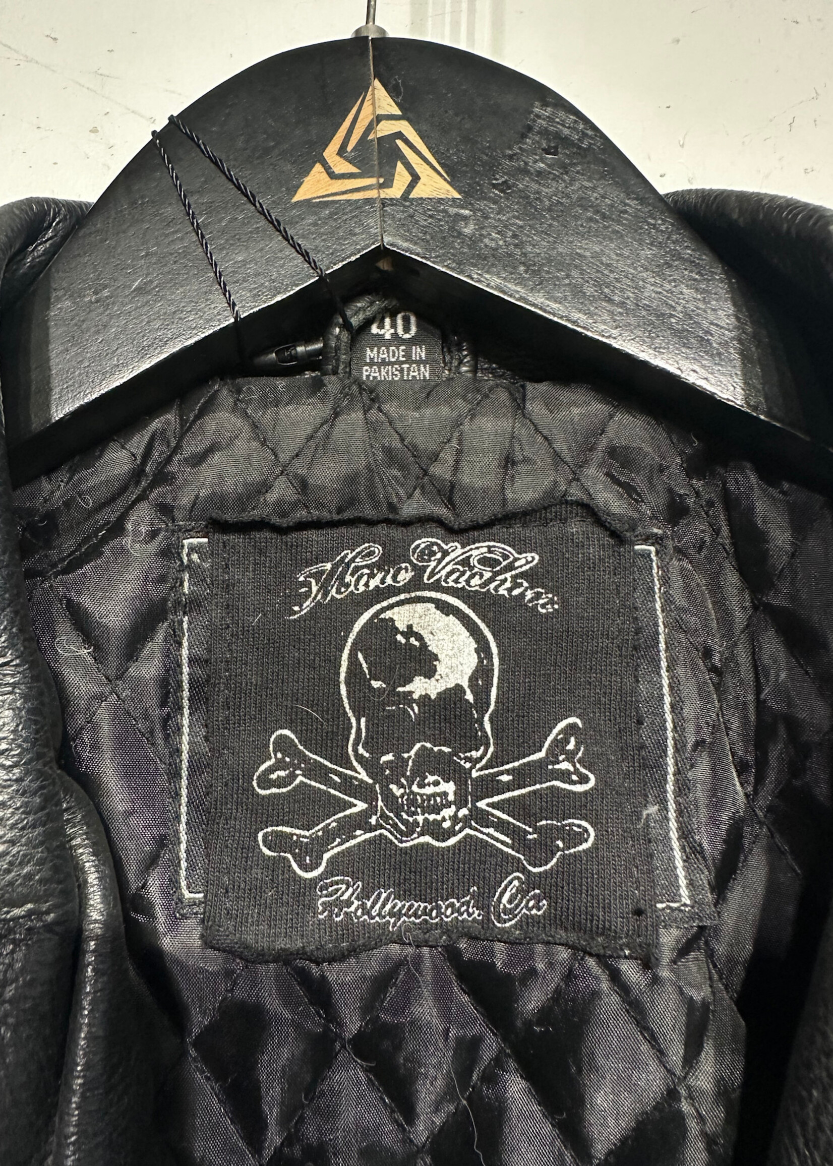 Marc V. Black Biker Jacket Masc M Retail: $2500
