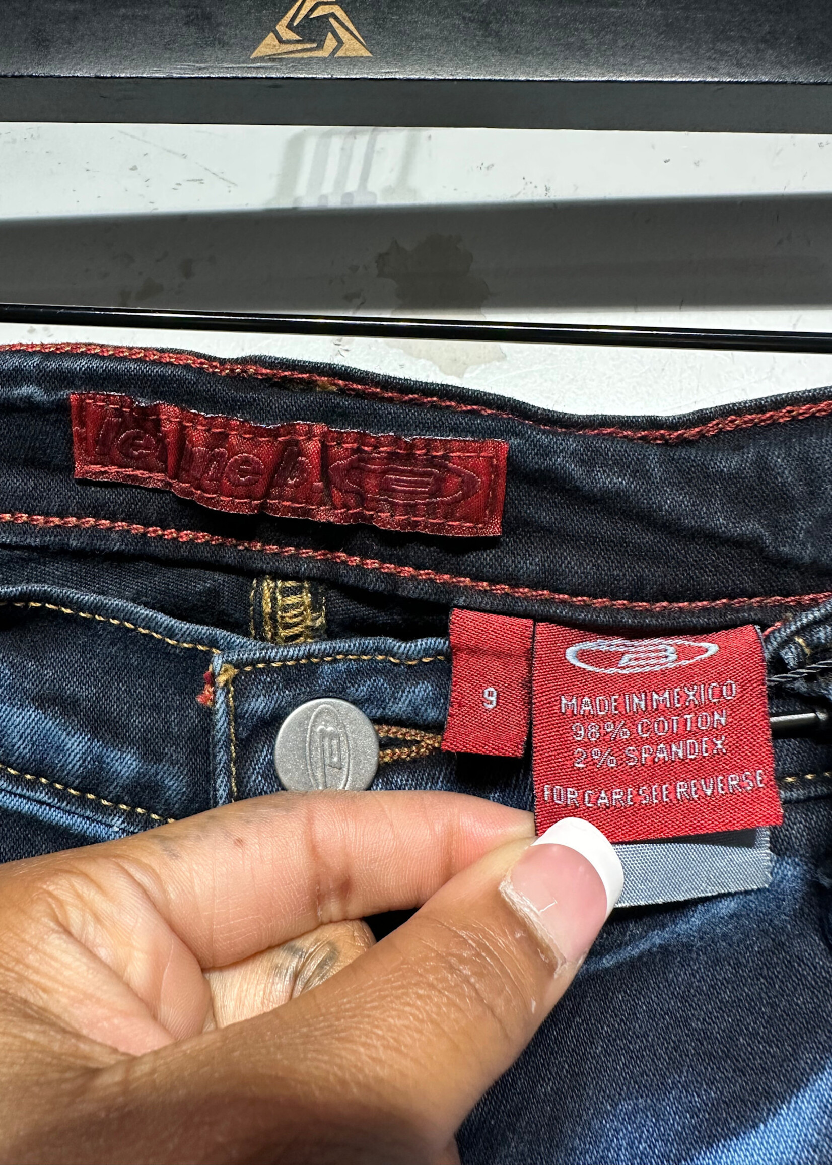 Let Me B Y2K Faded Wash Jeans Fem 29