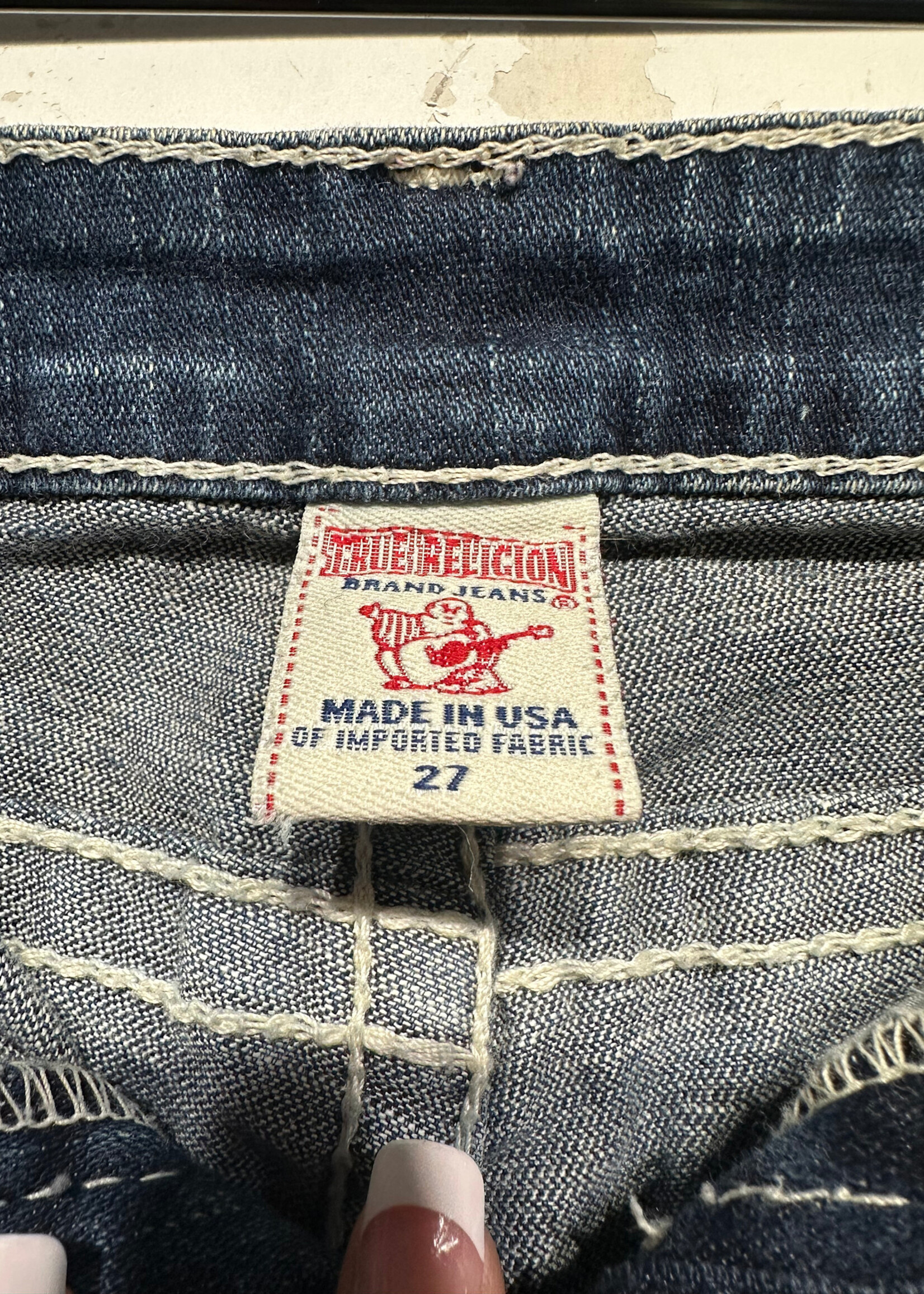 True Religion Disco Joey Big T Dark Wash Jeans 27