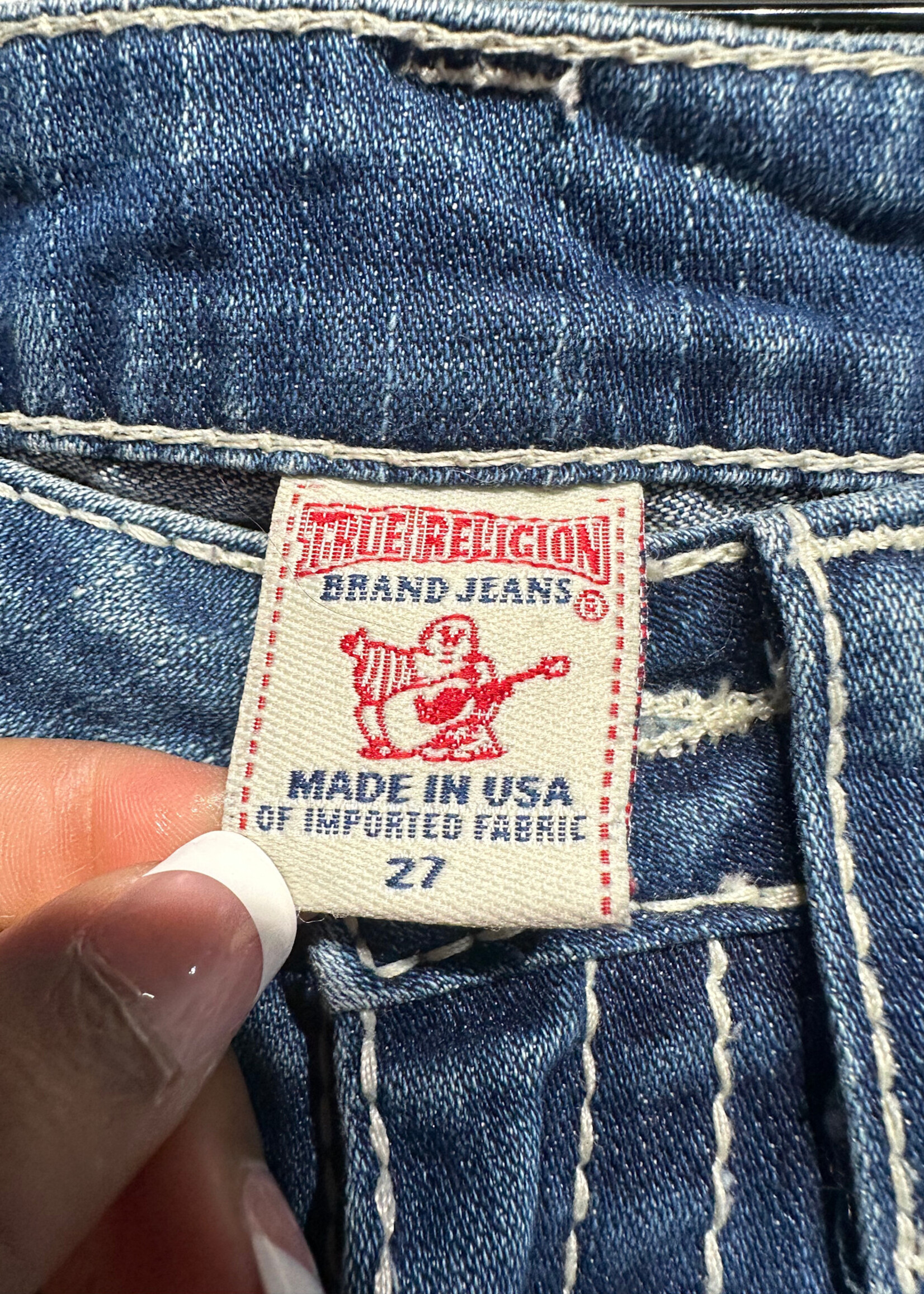 True Religion Disco Joey Big T Light Wash Jeans 27