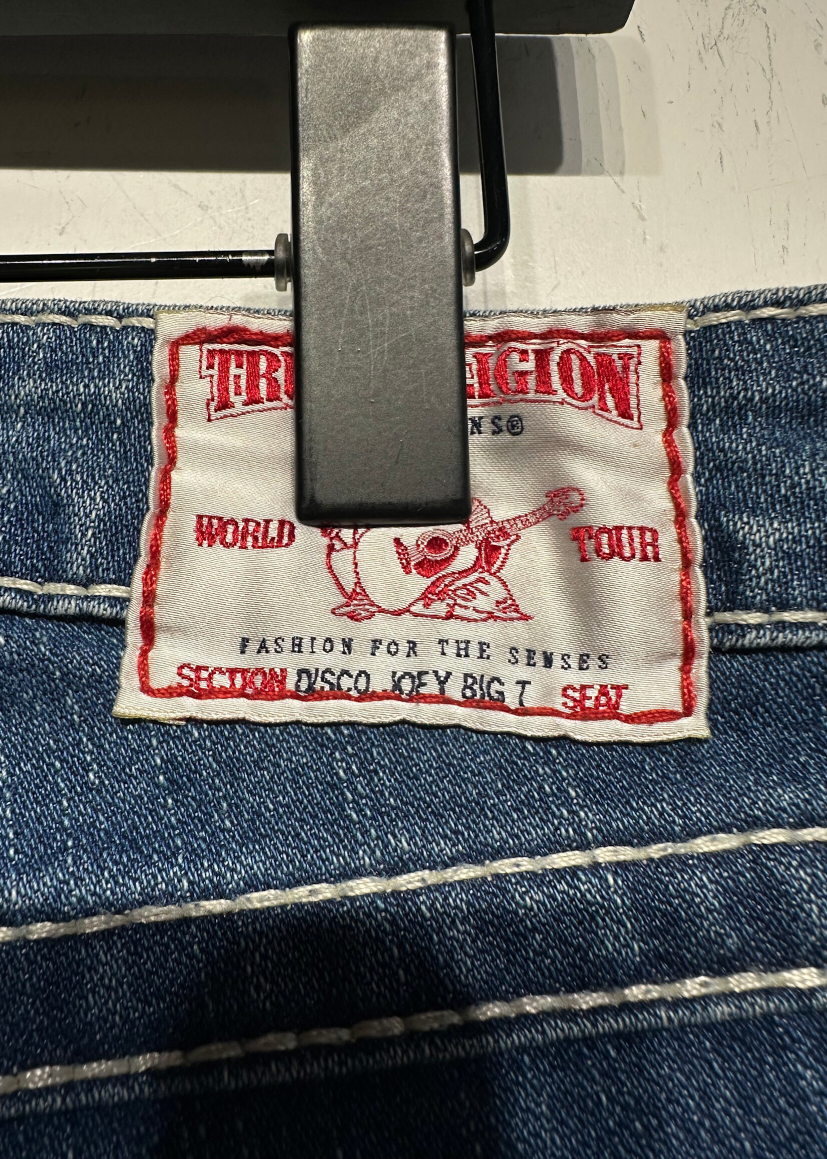 True Religion Disco Joey Big T Light Wash Jeans 27