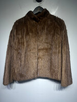 Vintage Brown Fur Coat S/M