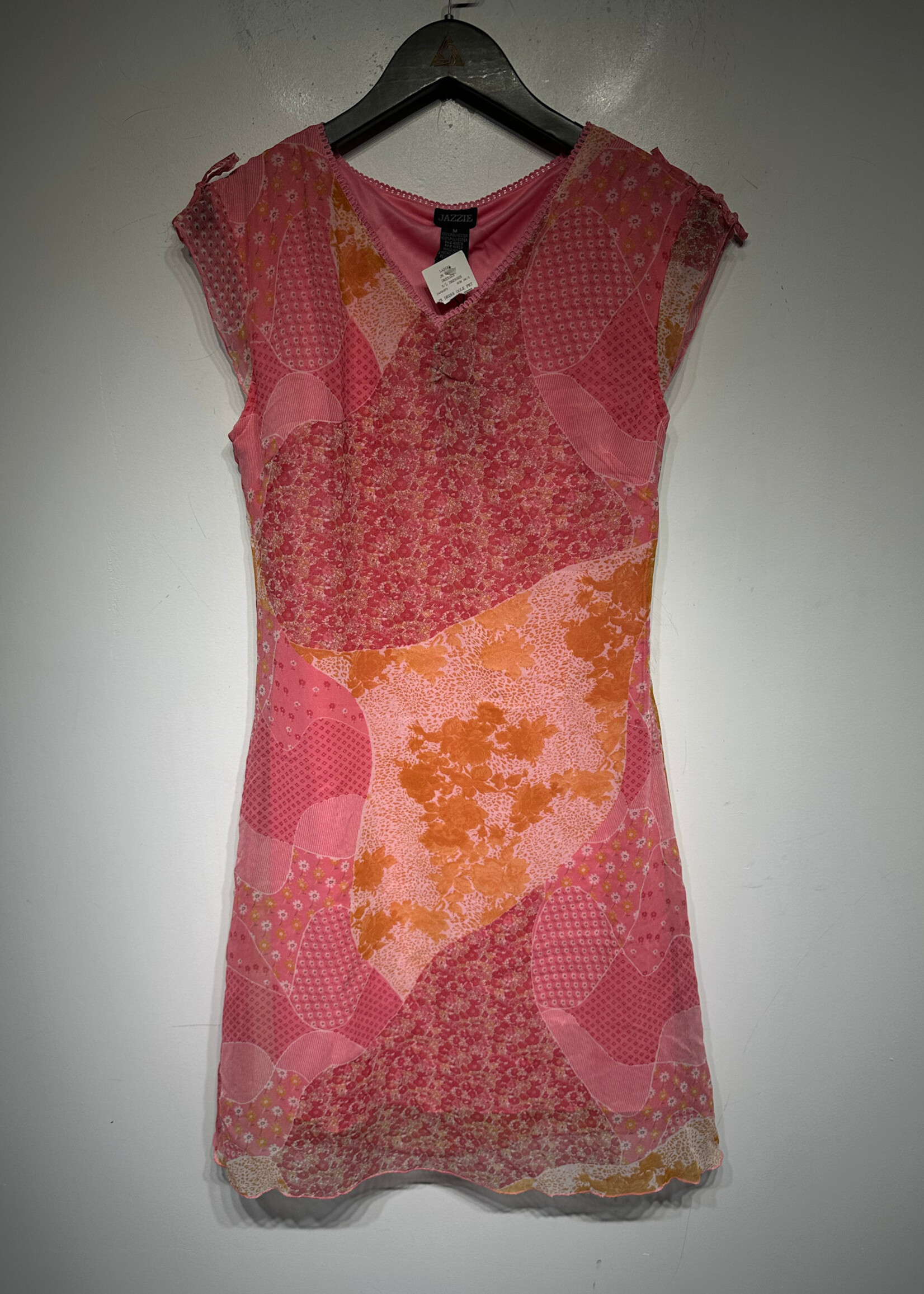 Jazzie NWT Pink Orange Floral Dress M