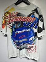 Chase Authentics Dale Earnhardt White AOP Tee L