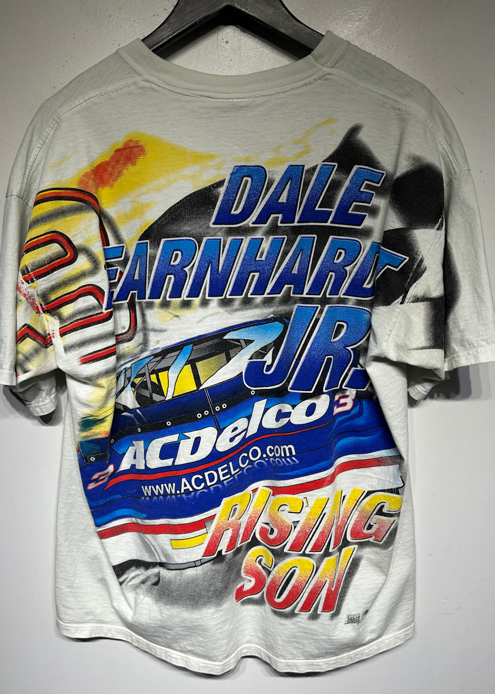 Chase Authentics Dale Earnhardt White AOP Tee L