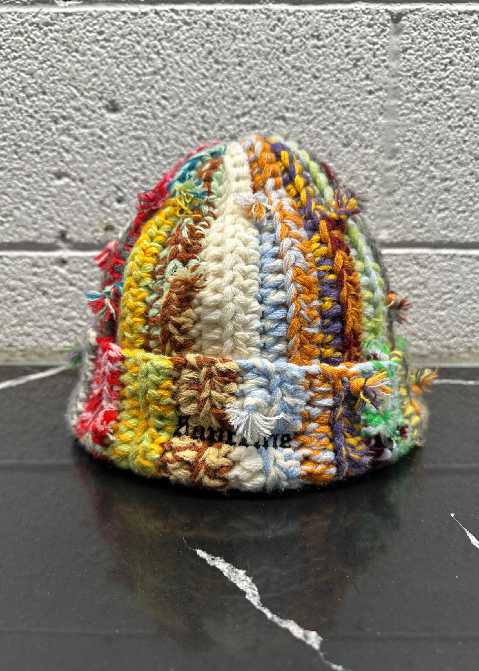 Supreme Multicolor Thick Knitted Beanie OS
