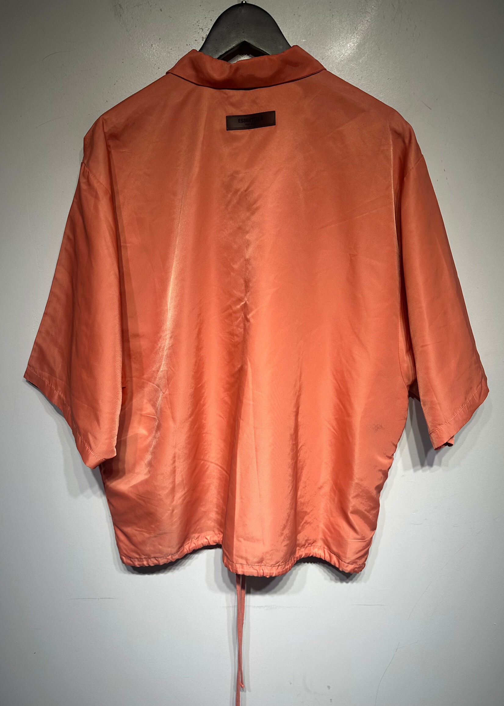 Fear Of God Essentials Pink Salmon Nylon SS B/U Shirt L