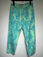 Versace Blue Tropical Print Jeans 27