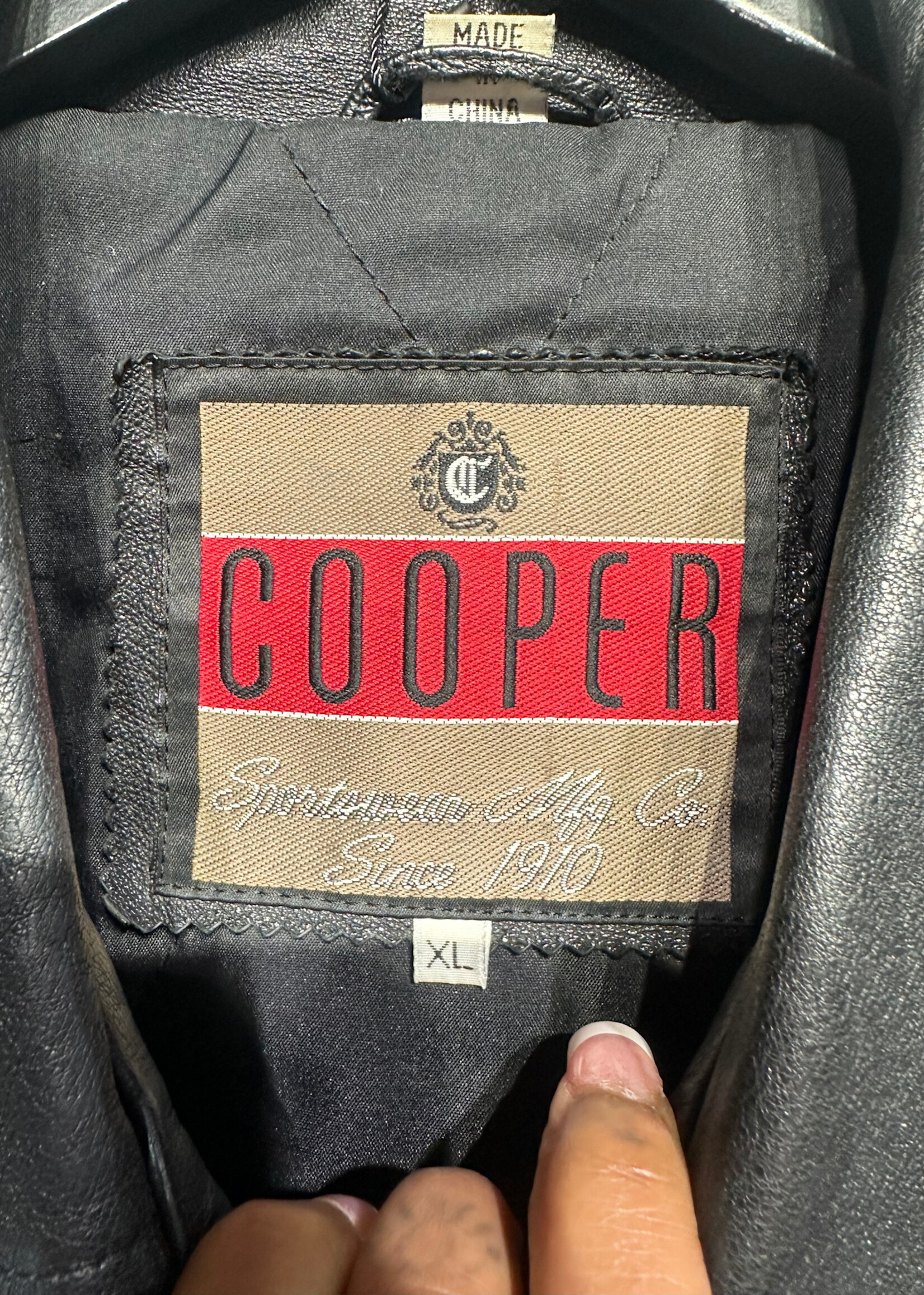Cooper Leather Blouson Jacket Masc XL