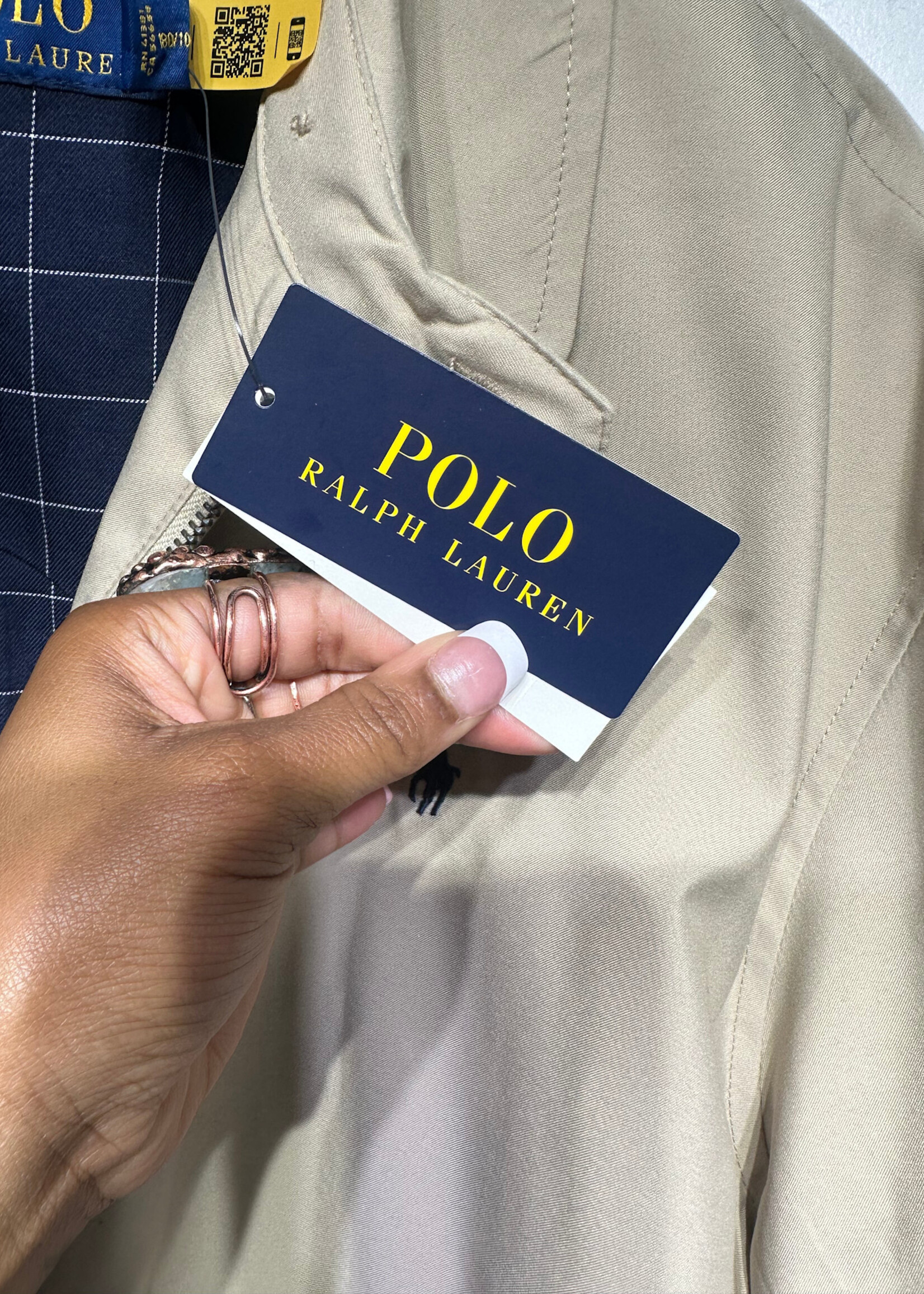 Ralph Lauren NWT Tan Zip Jacket L