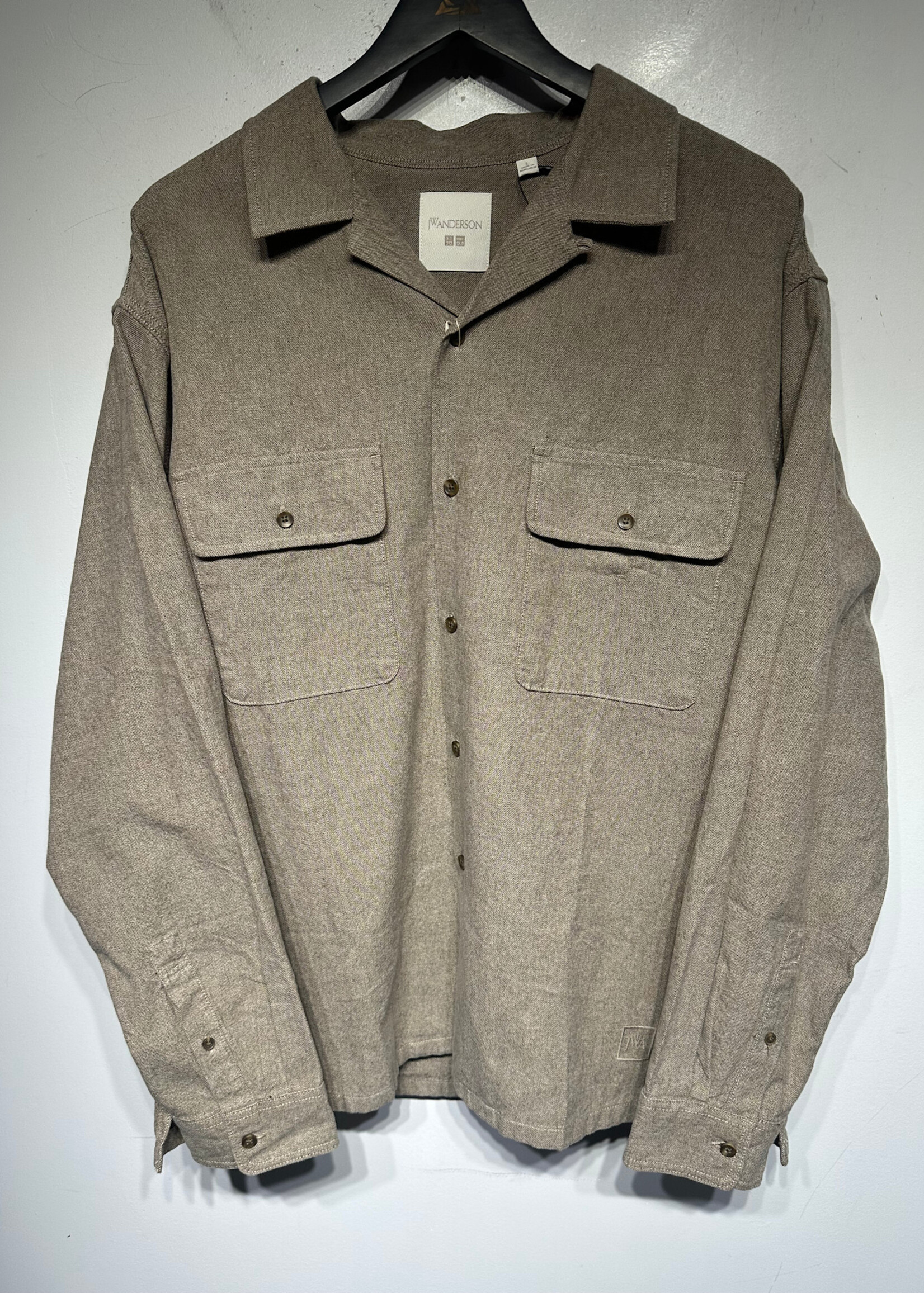 JW Anderson Light Brown Crop Shirt L