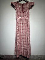 Miss Rita Red Gingham Maxi Dress XS/S