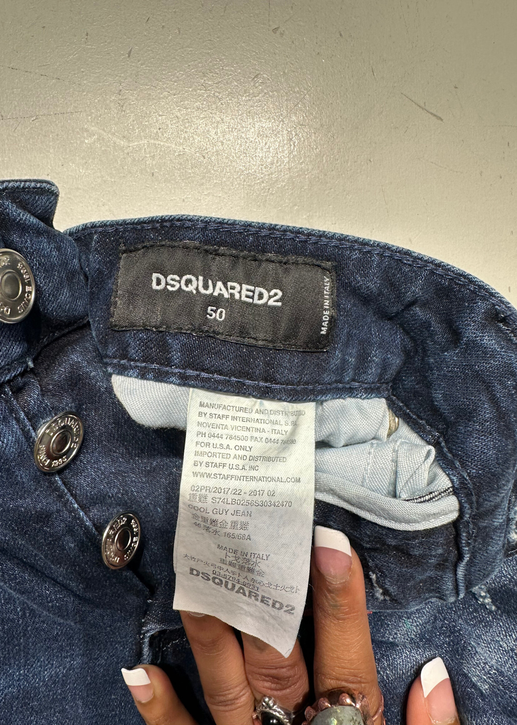 DSquared2 Distressed Dark Denim Masc 32