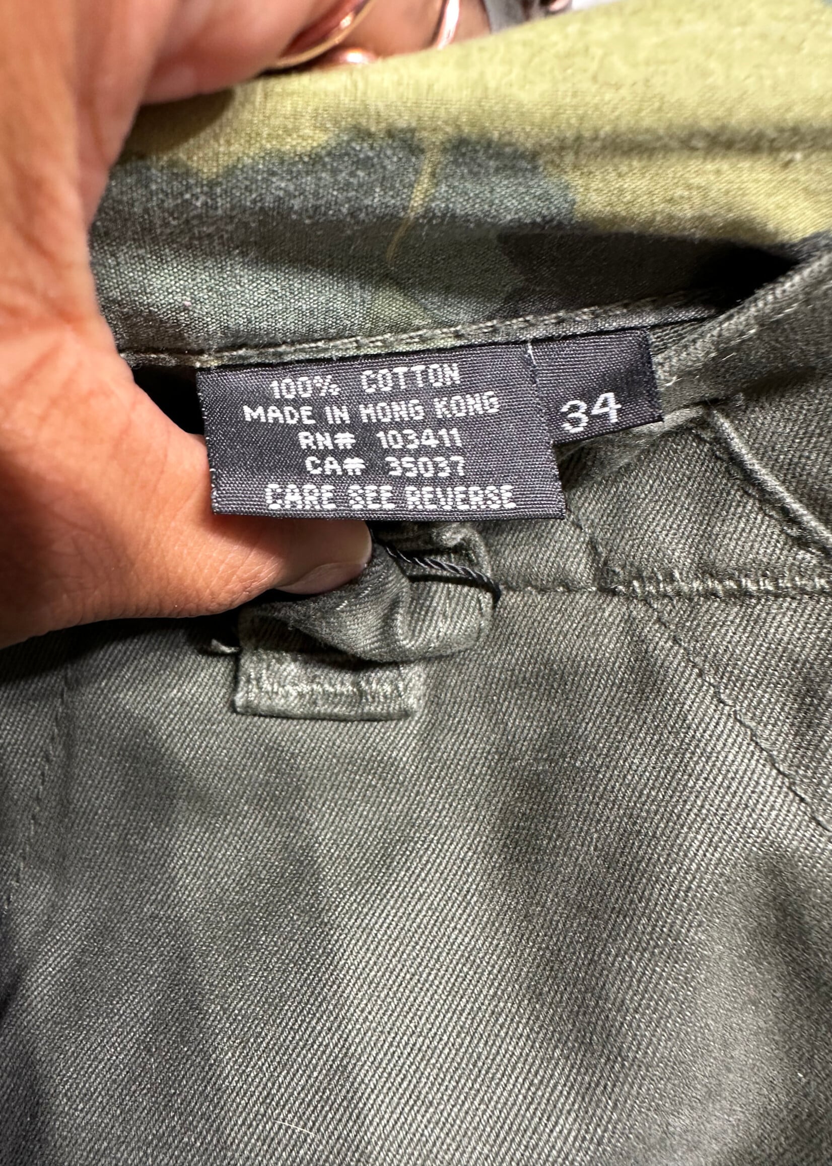 LRG GREEN CARGO PANTS MASC 34
