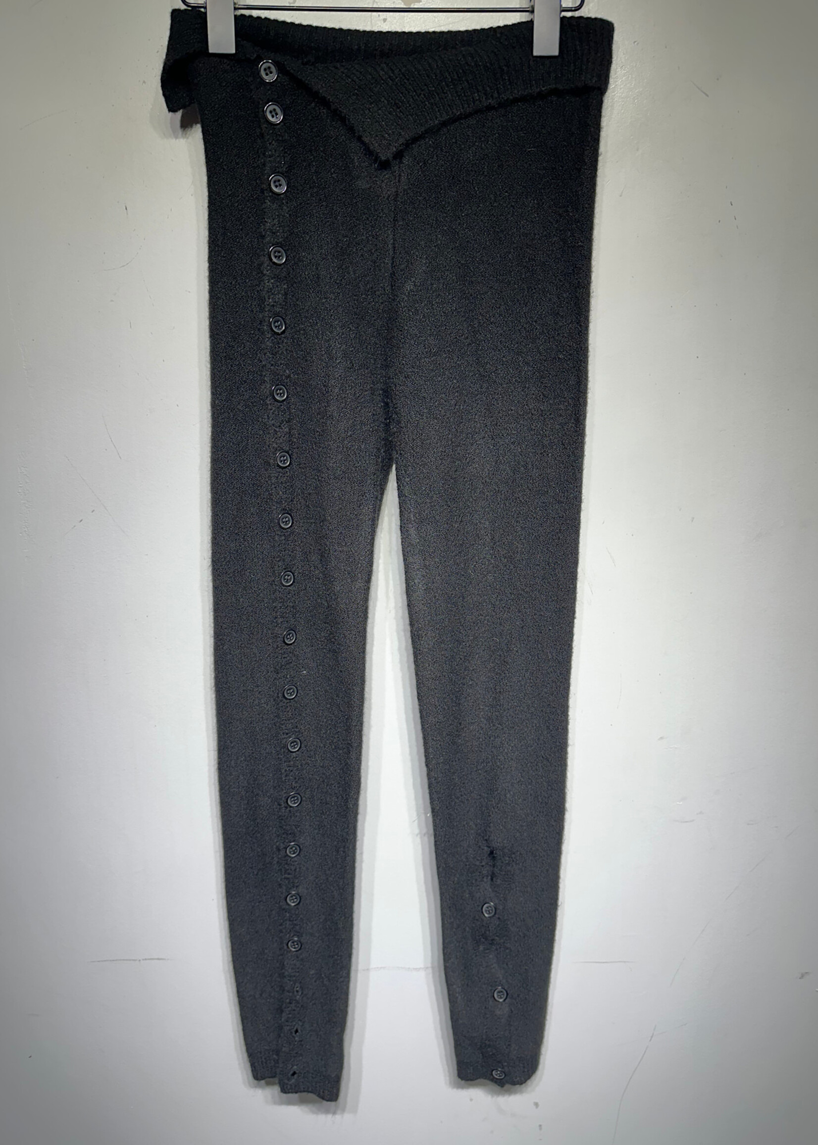 Ruve Black Asymmetrical Knit Pant S