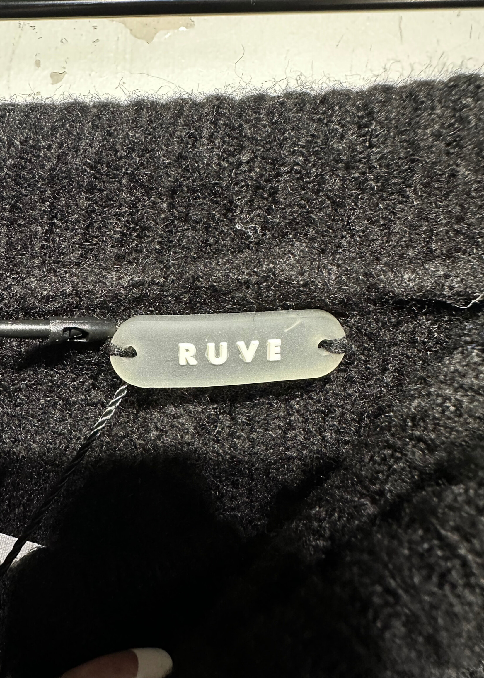 Ruve Black Asymmetrical Knit Pant S