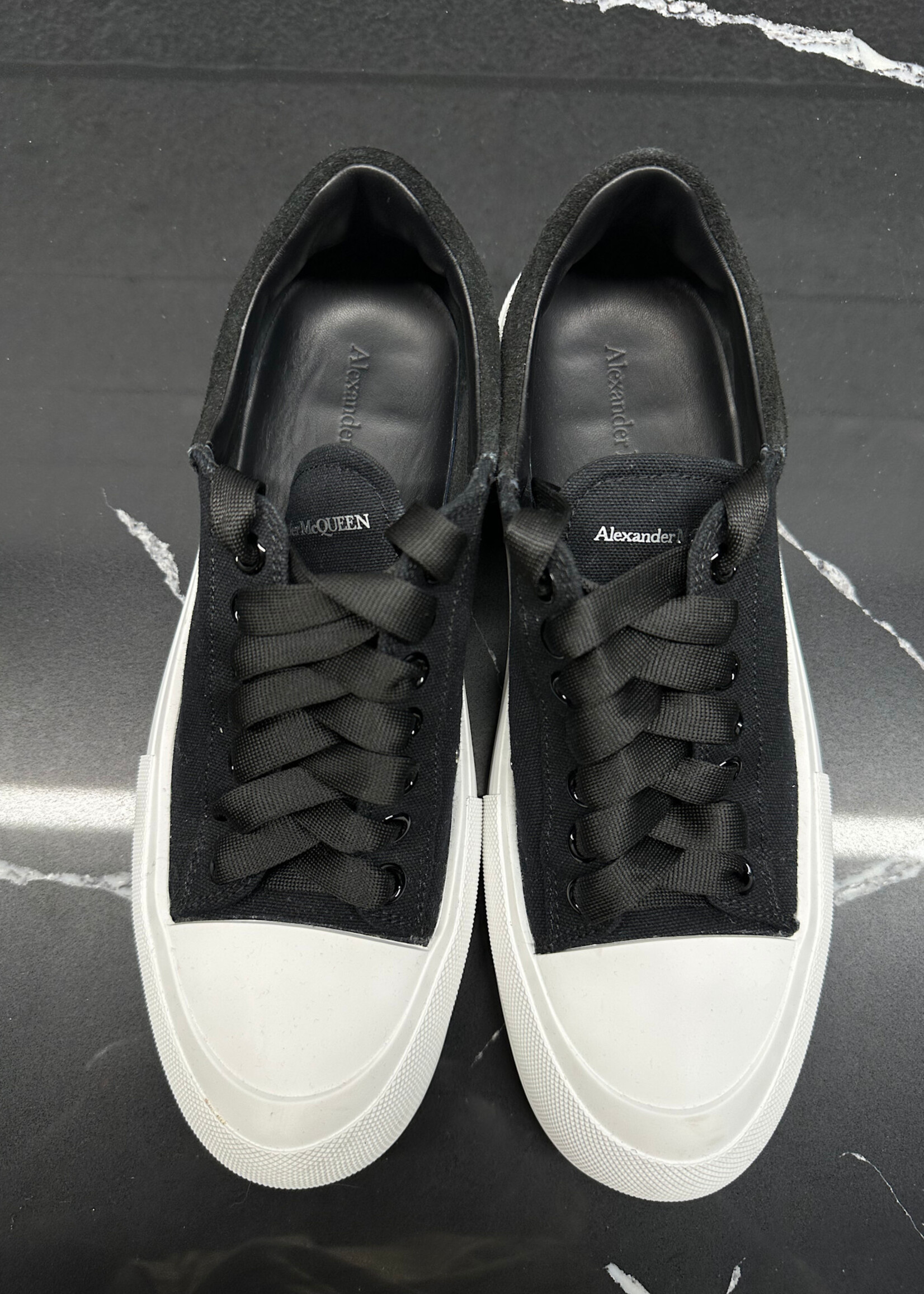 Alexander McQueen Black Plimsoll Sneaker Masc 43/10