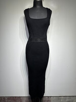 House Of Harlow Black Ribbed Tank Dress Fem L