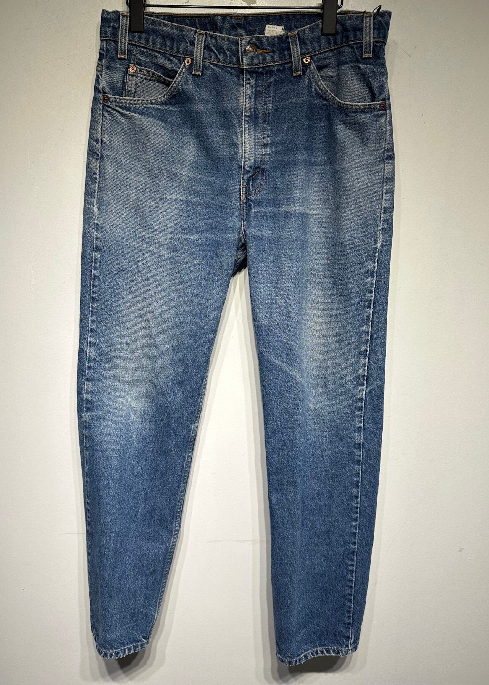 Levis 505 "Oraneg Tab" Mid Wash Faded Denim Masc 33"