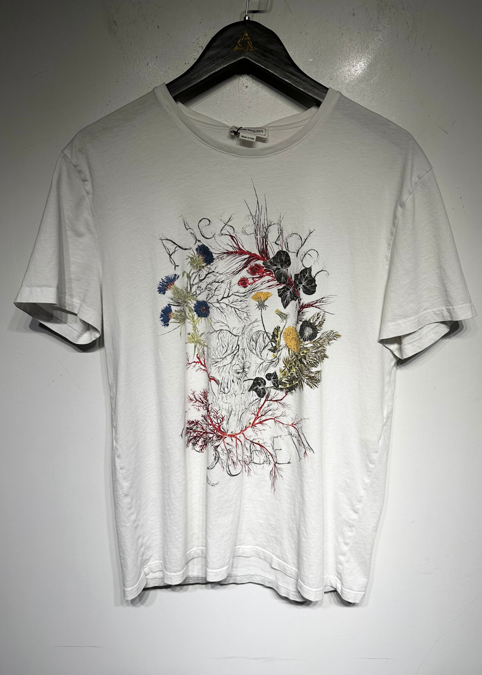Alexander Mcqueen Glowing Botanical White Tee XL