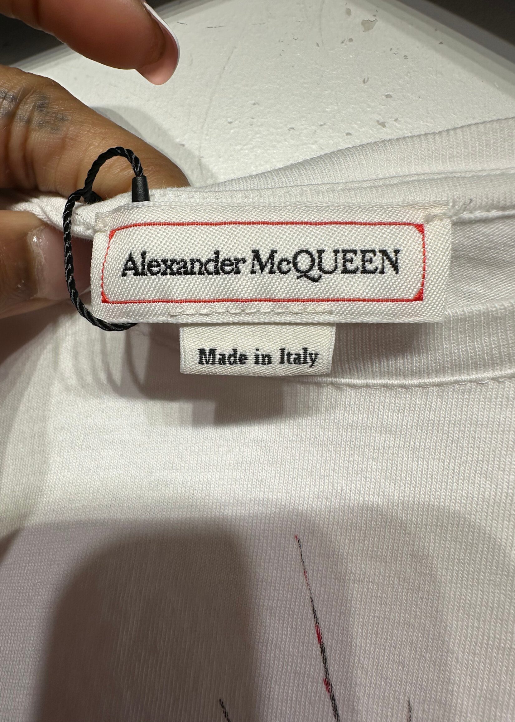 Alexander Mcqueen Glowing Botanical White Tee XL