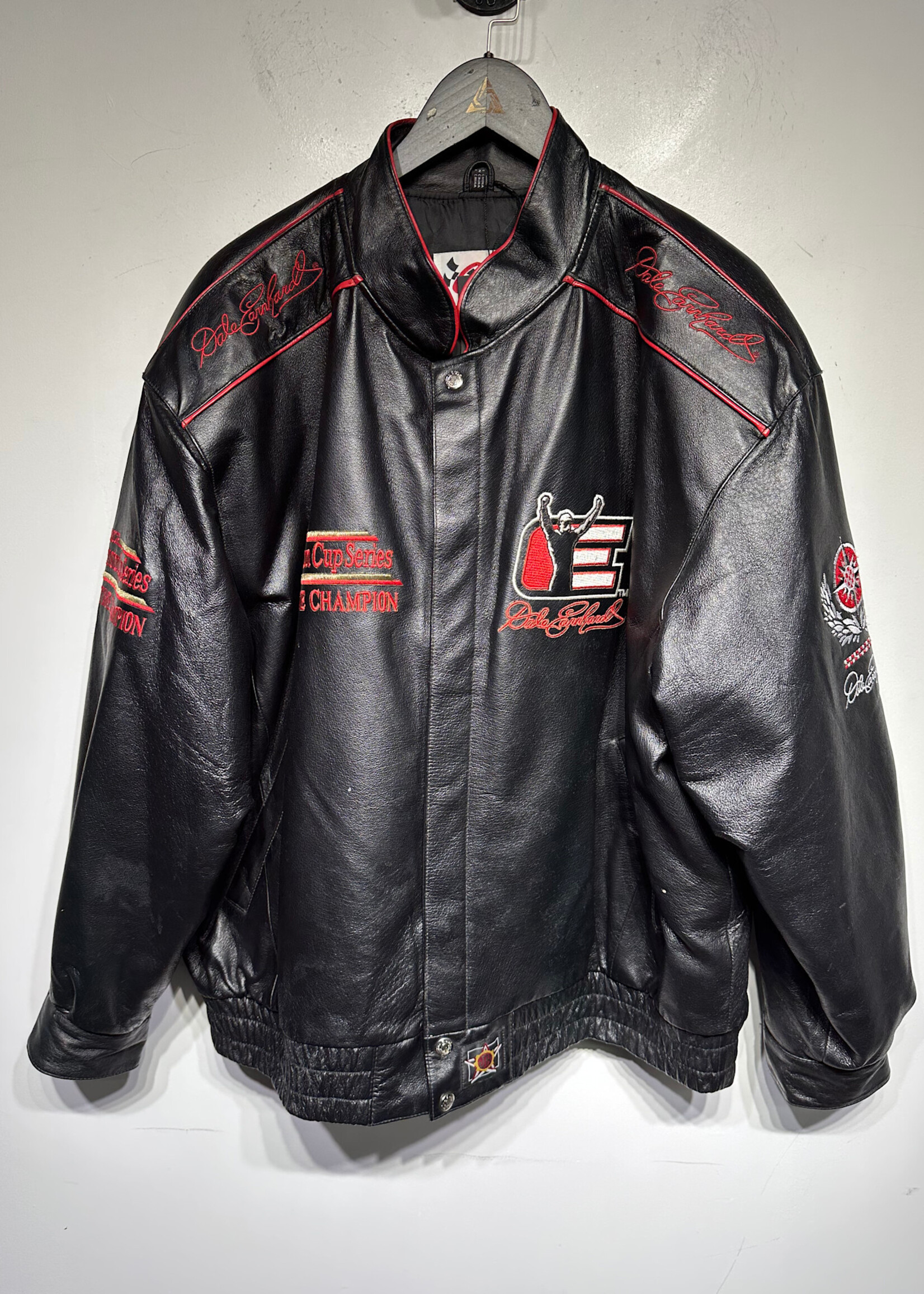 Nascar Dale Leather Bomber Jacket XXL