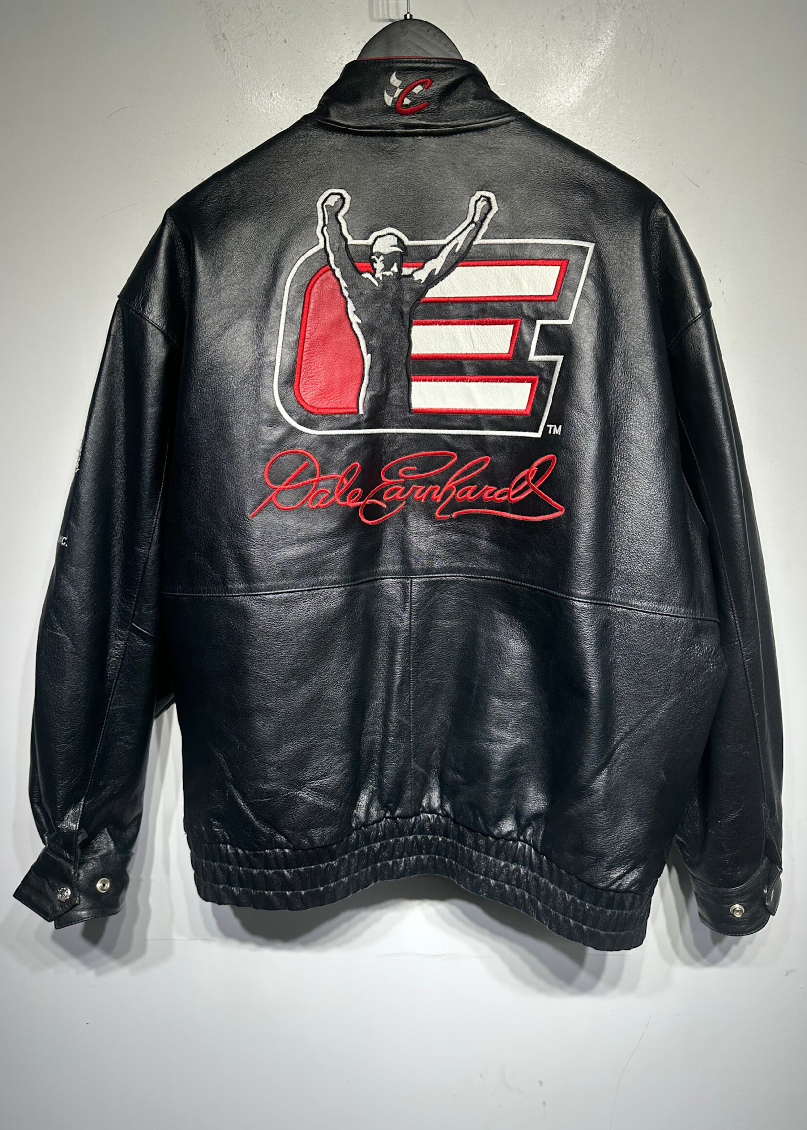Nascar Dale Leather Bomber Jacket XXL