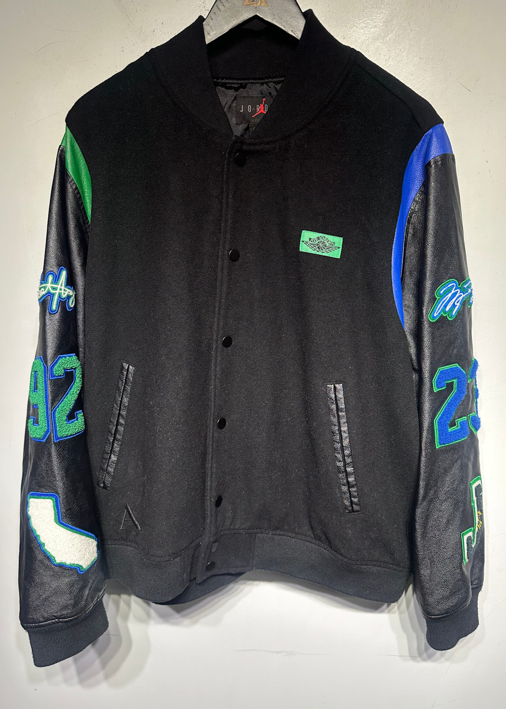 Jordan Brand Faux Leather Varsity Jacket Masc XL