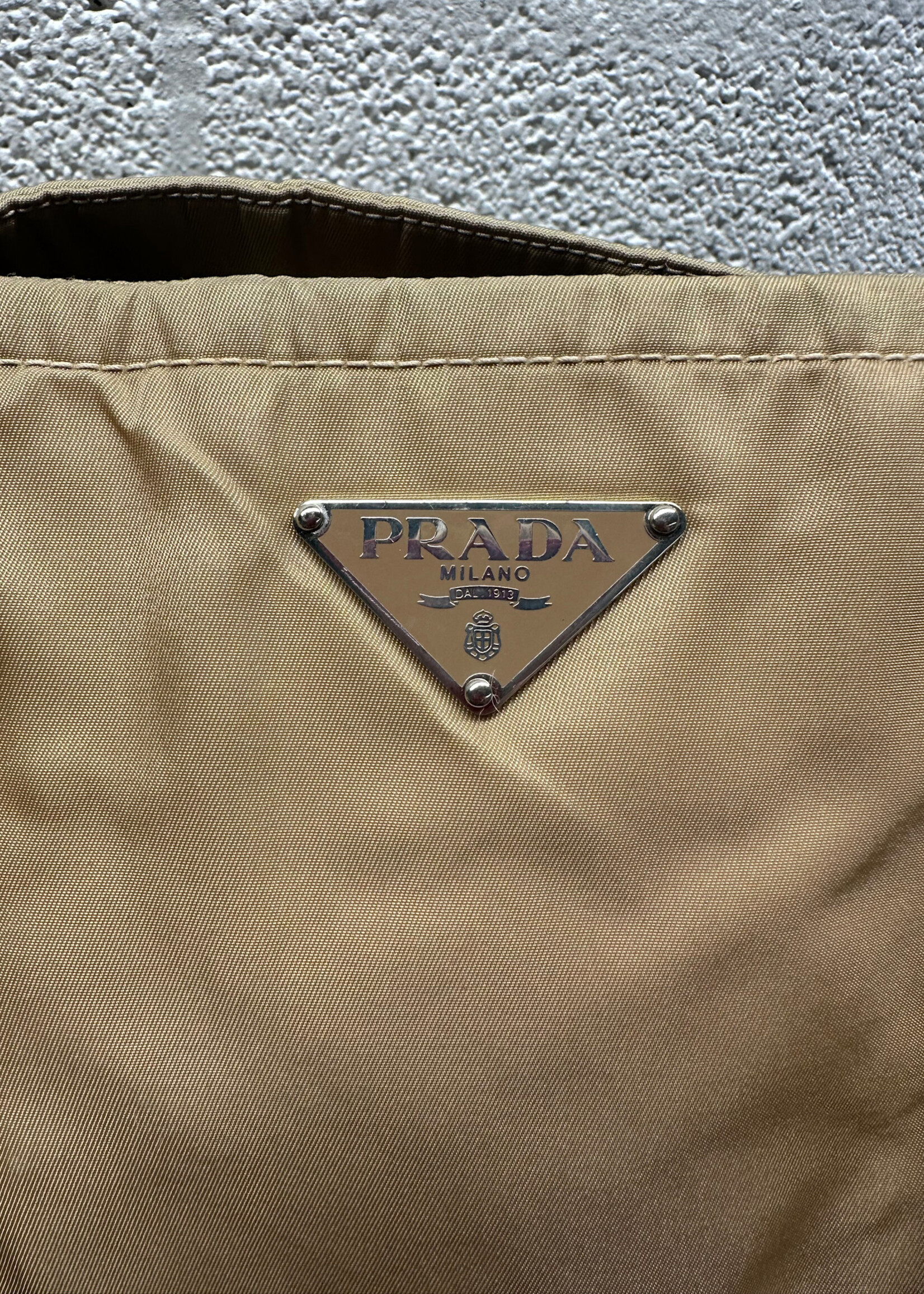 Prada Tessuto Neutral Tote OS