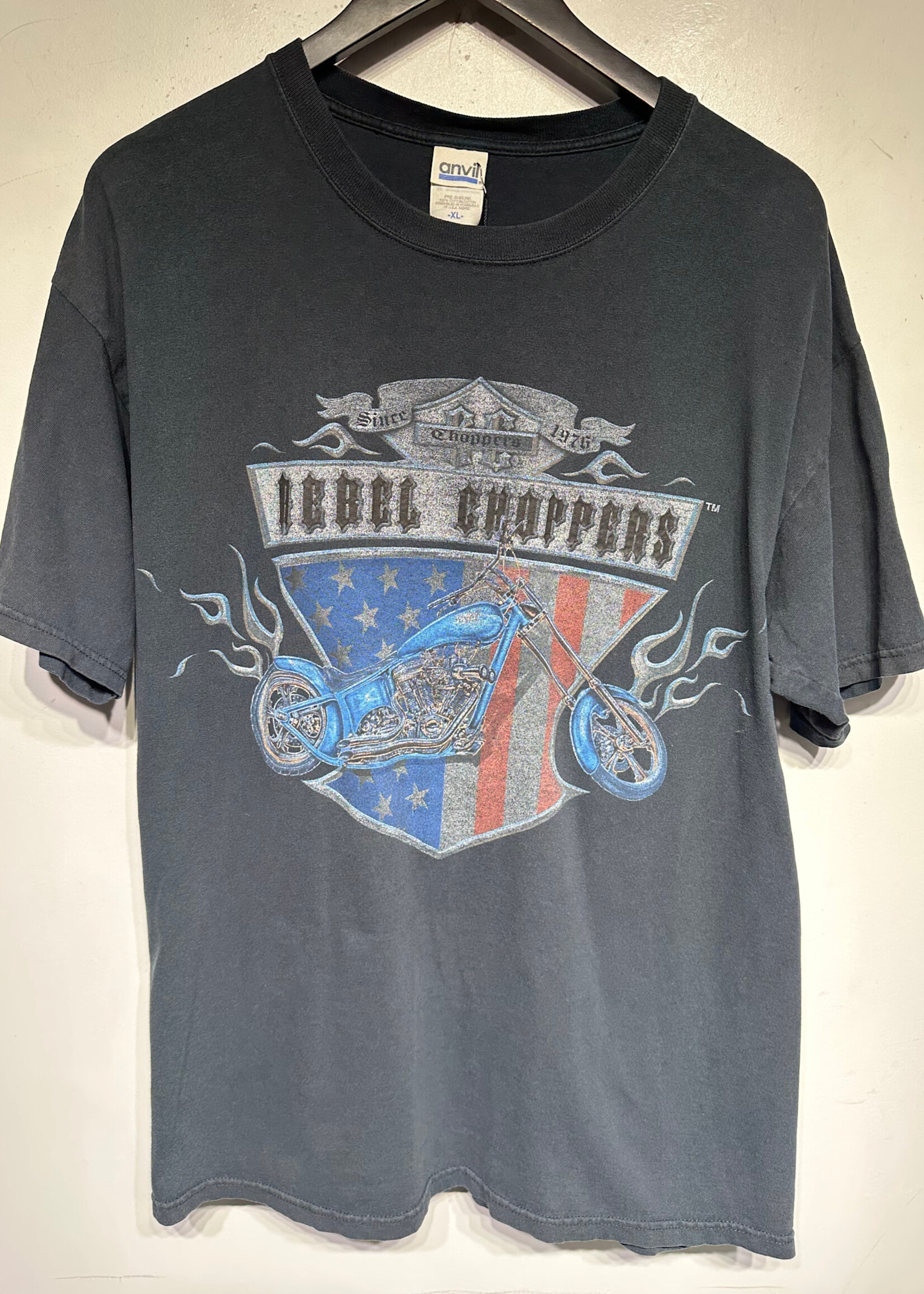 Rebel Choppers Y2K Black Tee XL