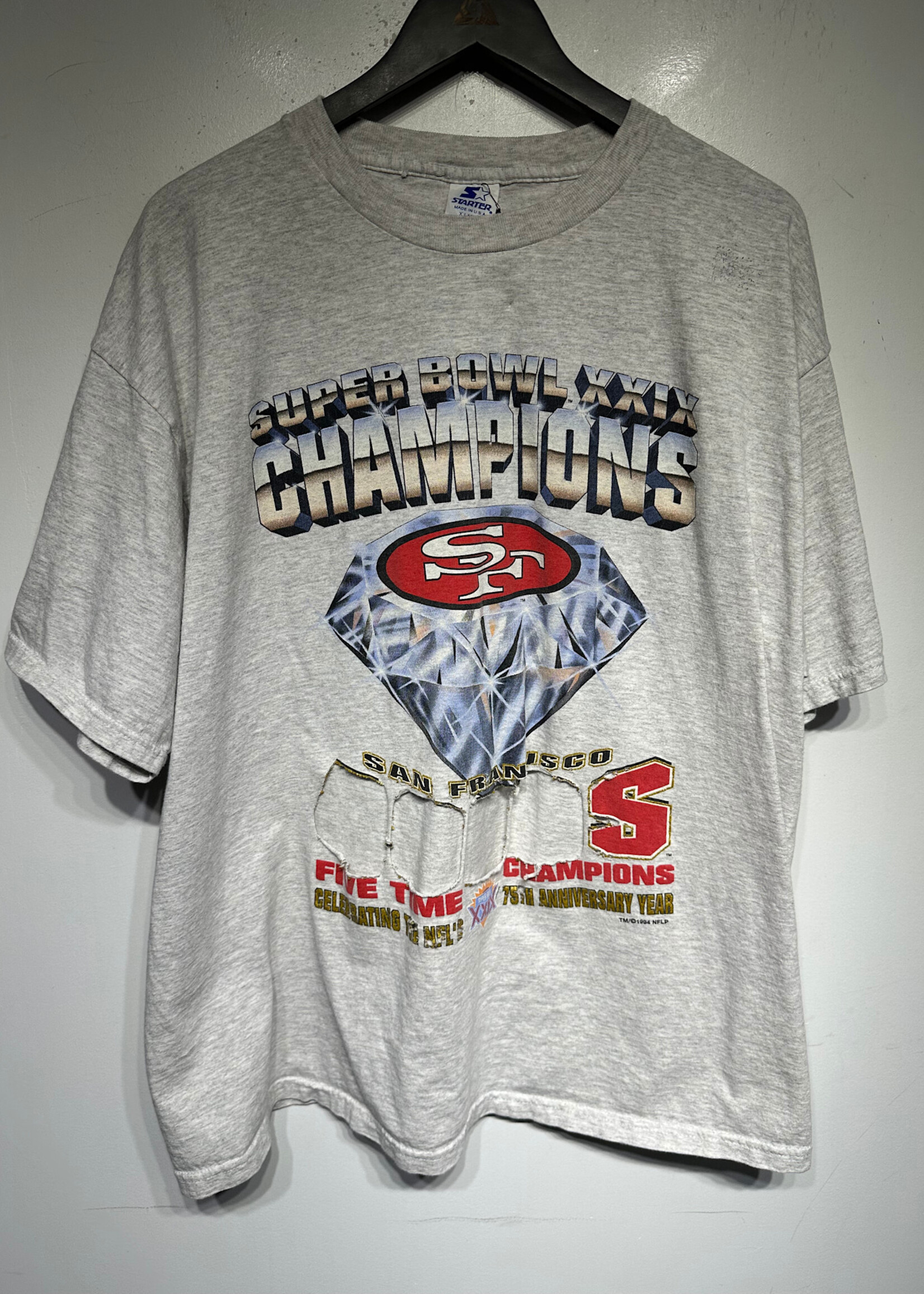 Super Bowl XXVI Red  Vintage Tee XL