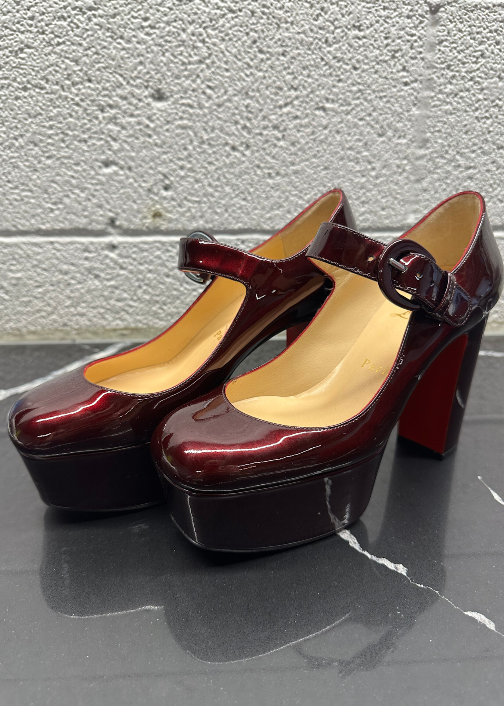 Christian Louboutin Patent Platform Heels 36/6
