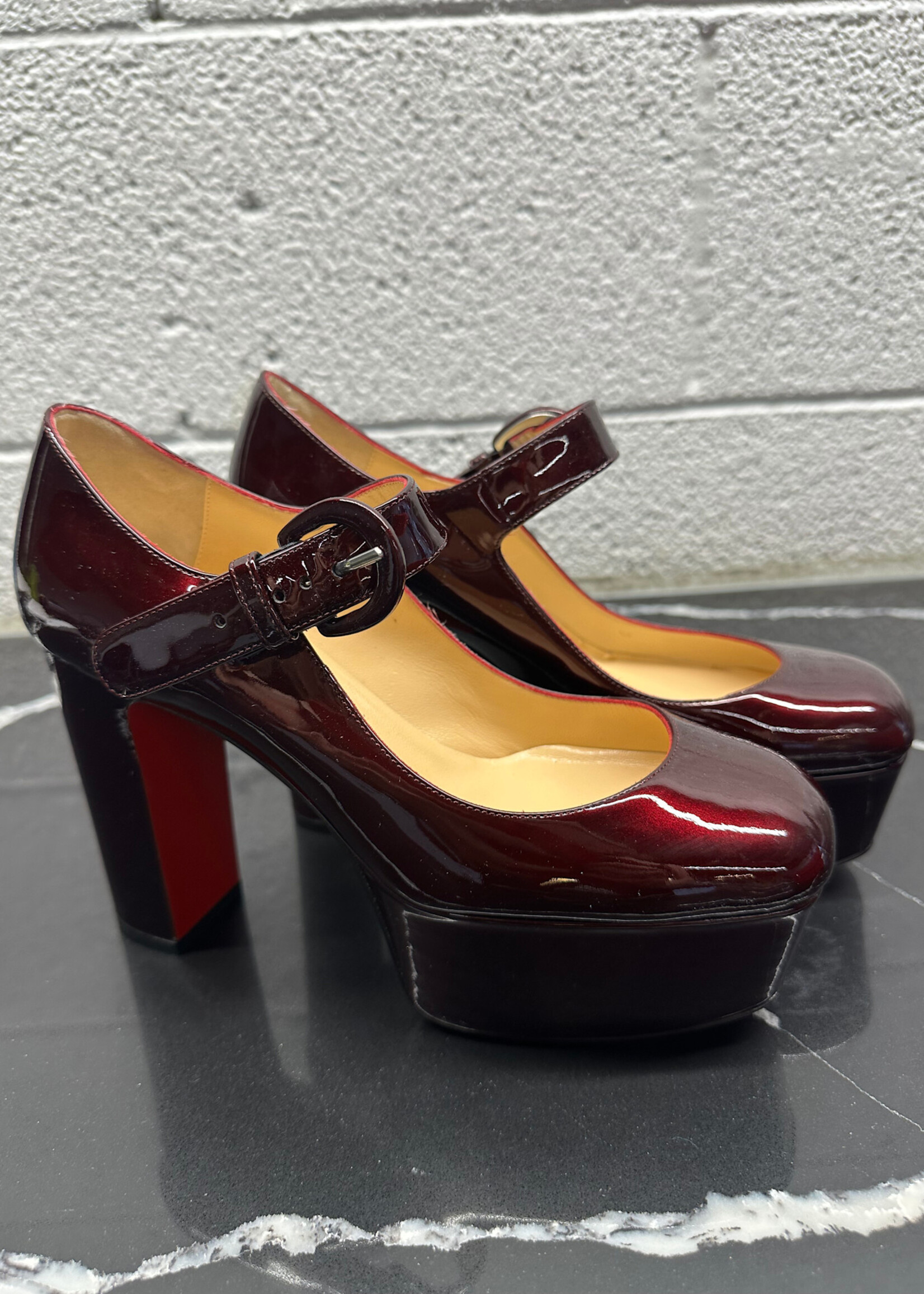Christian Louboutin Patent Platform Heels 36/6