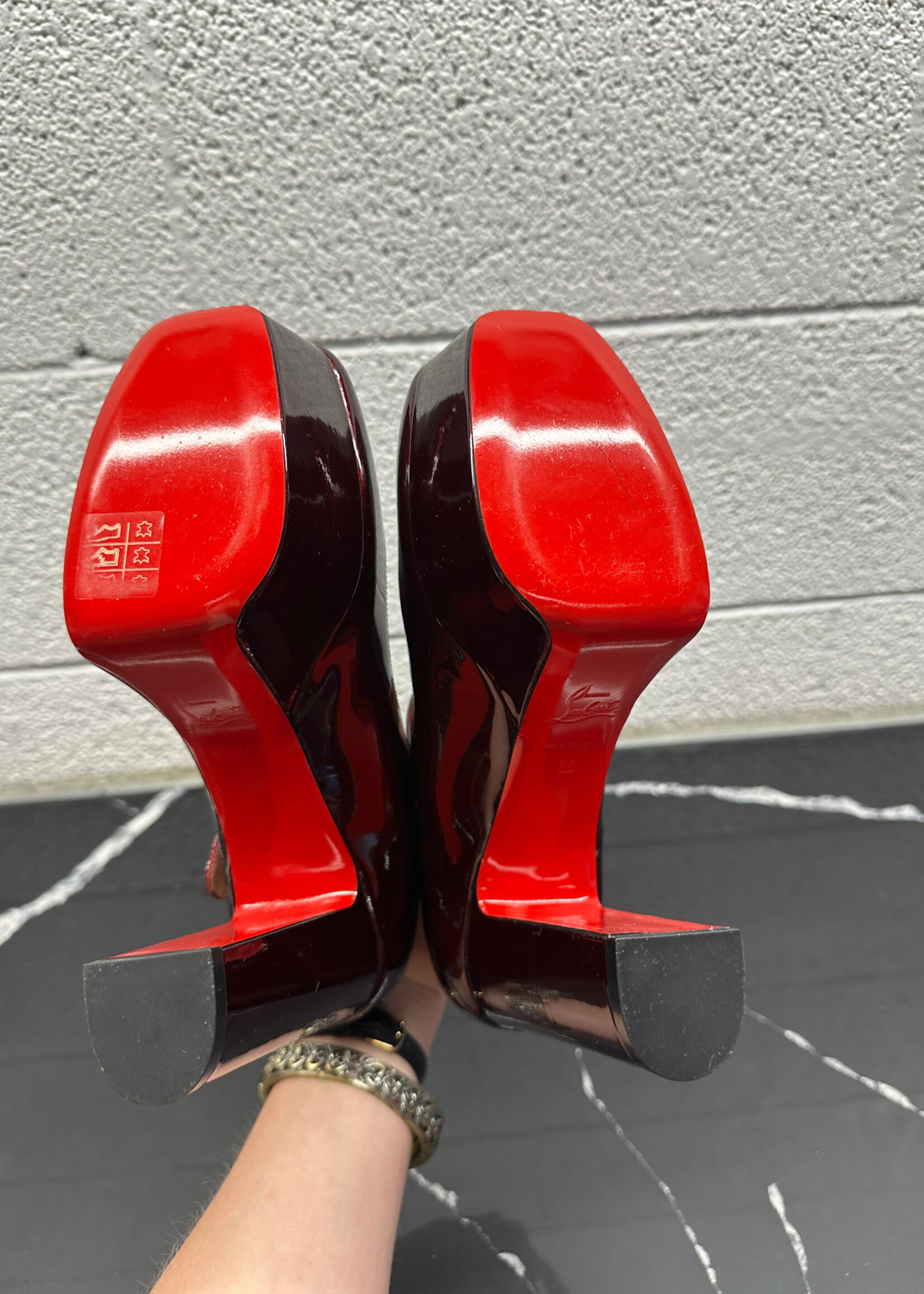 Christian Louboutin Patent Platform Heels 36/6