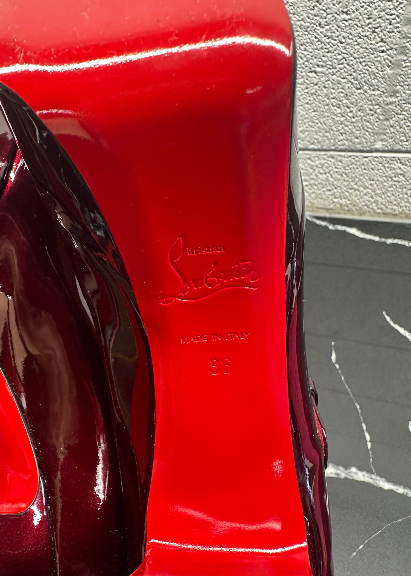 Christian Louboutin Patent Platform Heels 36/6