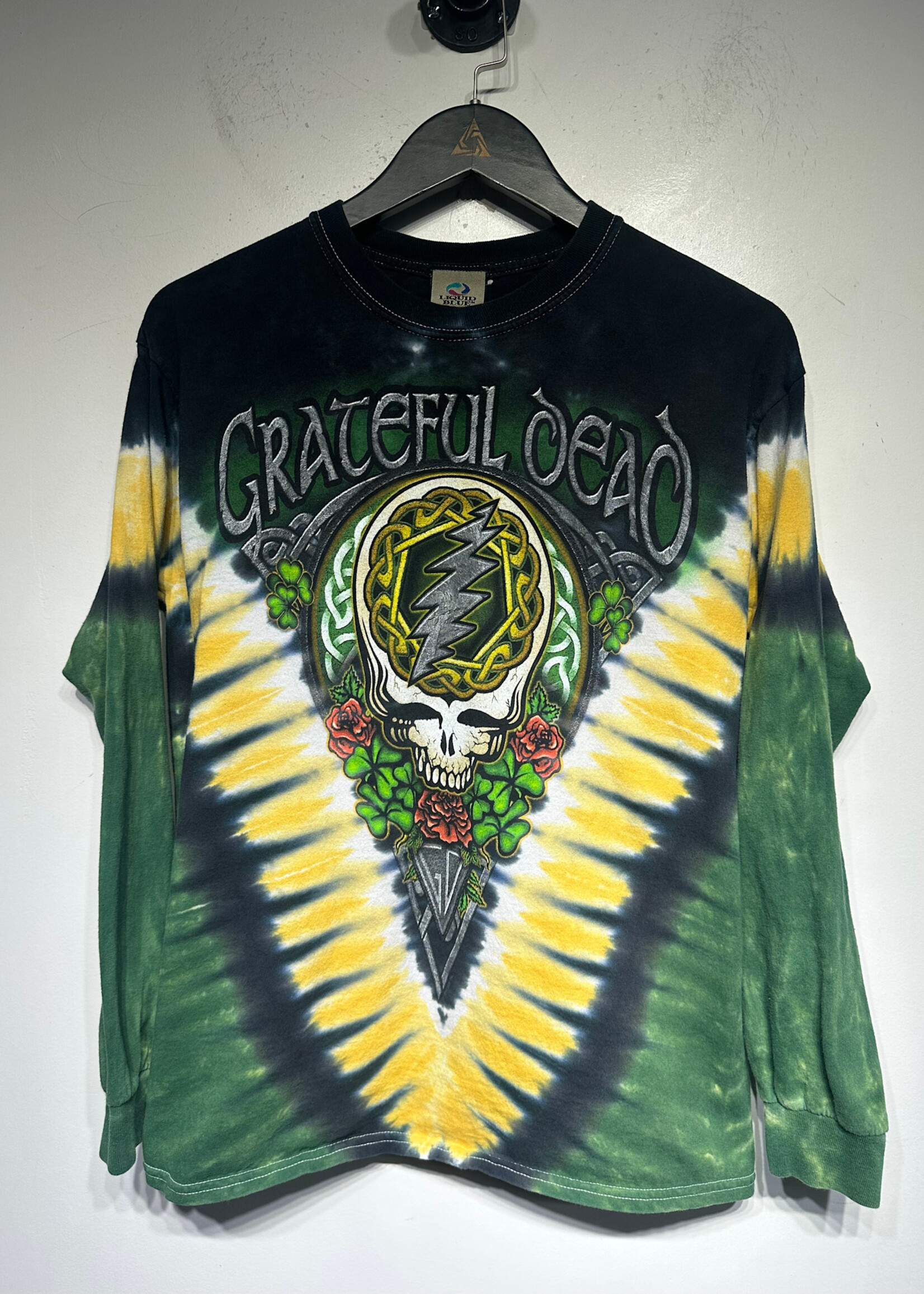Liquid Blue 2011 Grateful Dead Green Tie Dye LS M
